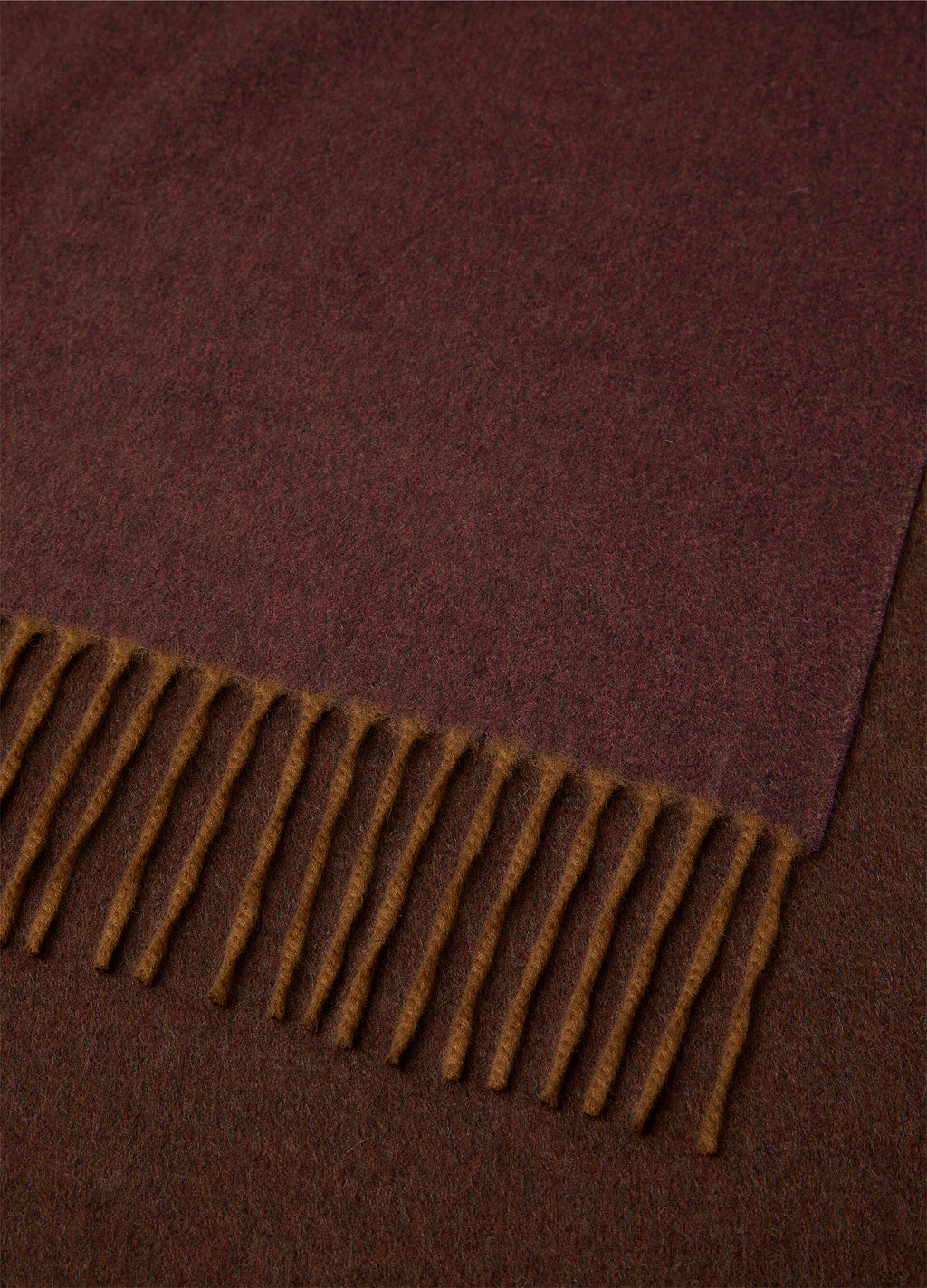Two-Tone Scarf - Java Brown Melange/Purple Melange