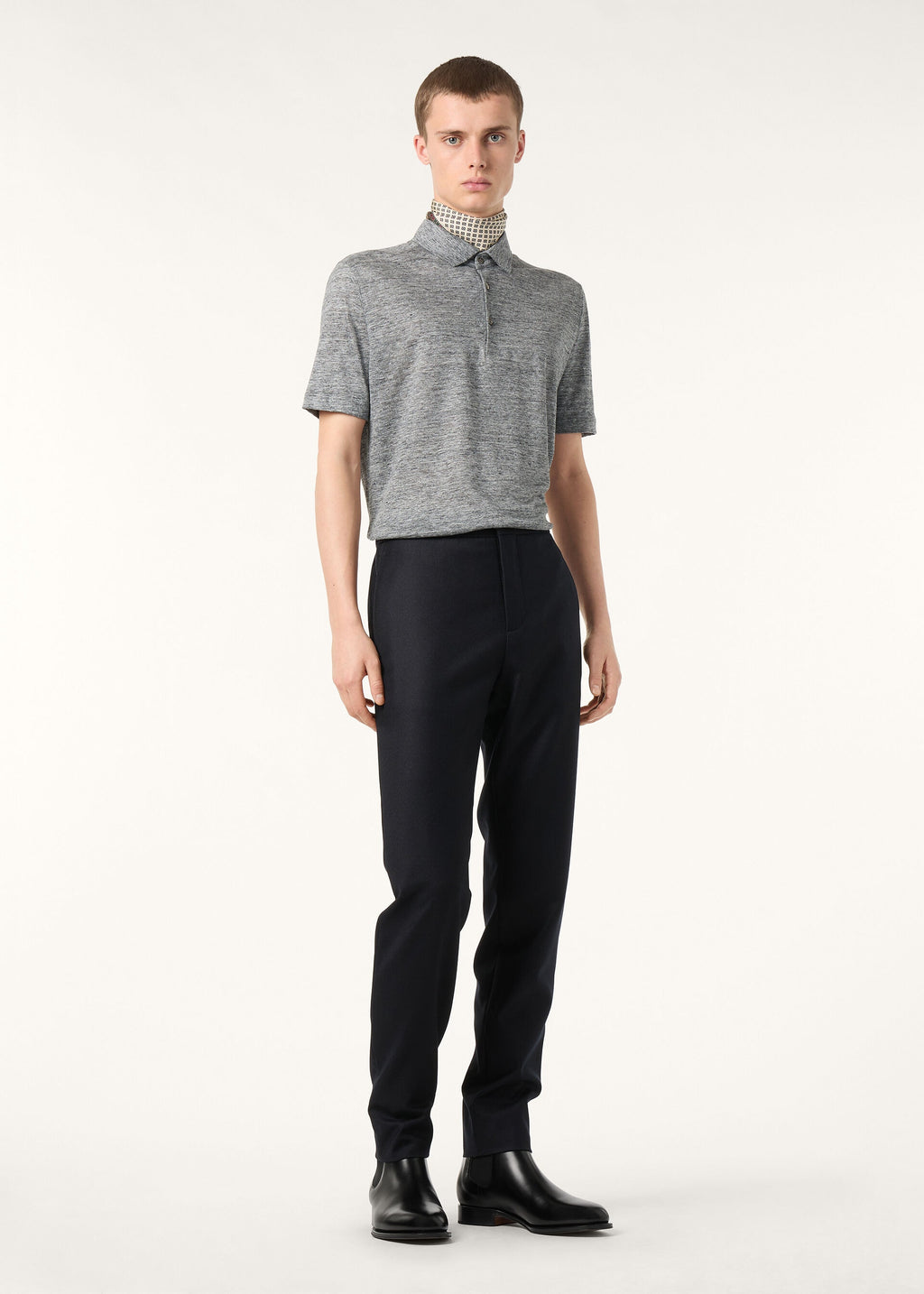 Polo Shirt - Flannel Melange