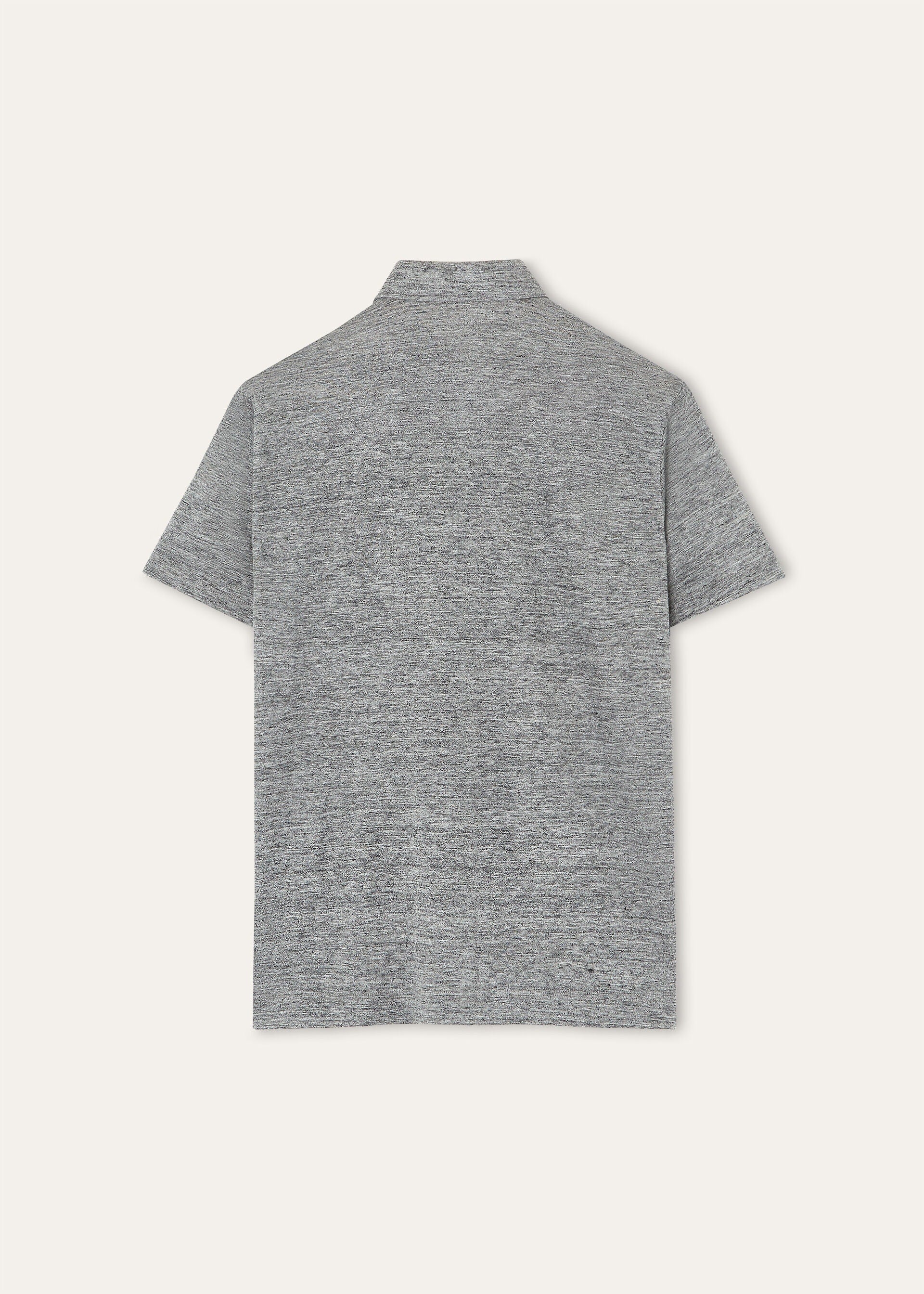 Polo Shirt - Flannel Melange