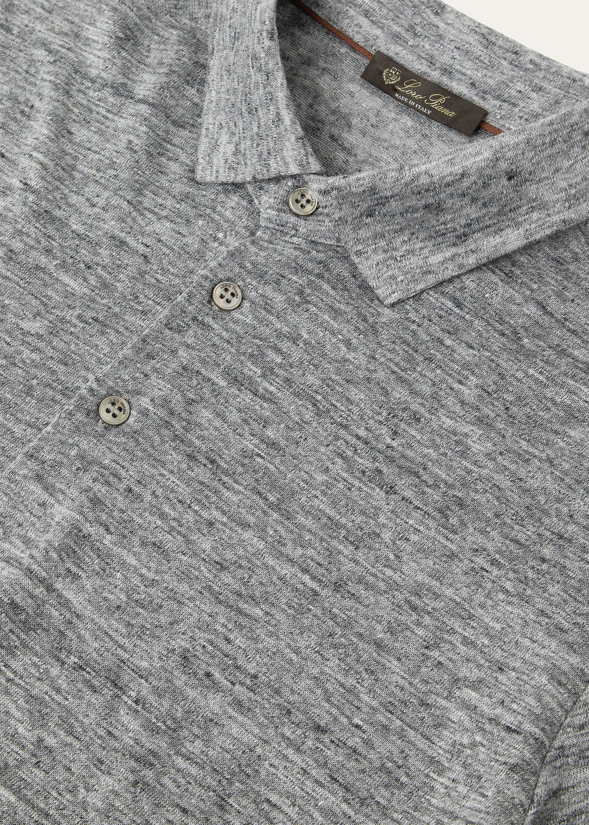 Polo Shirt - Flannel Melange