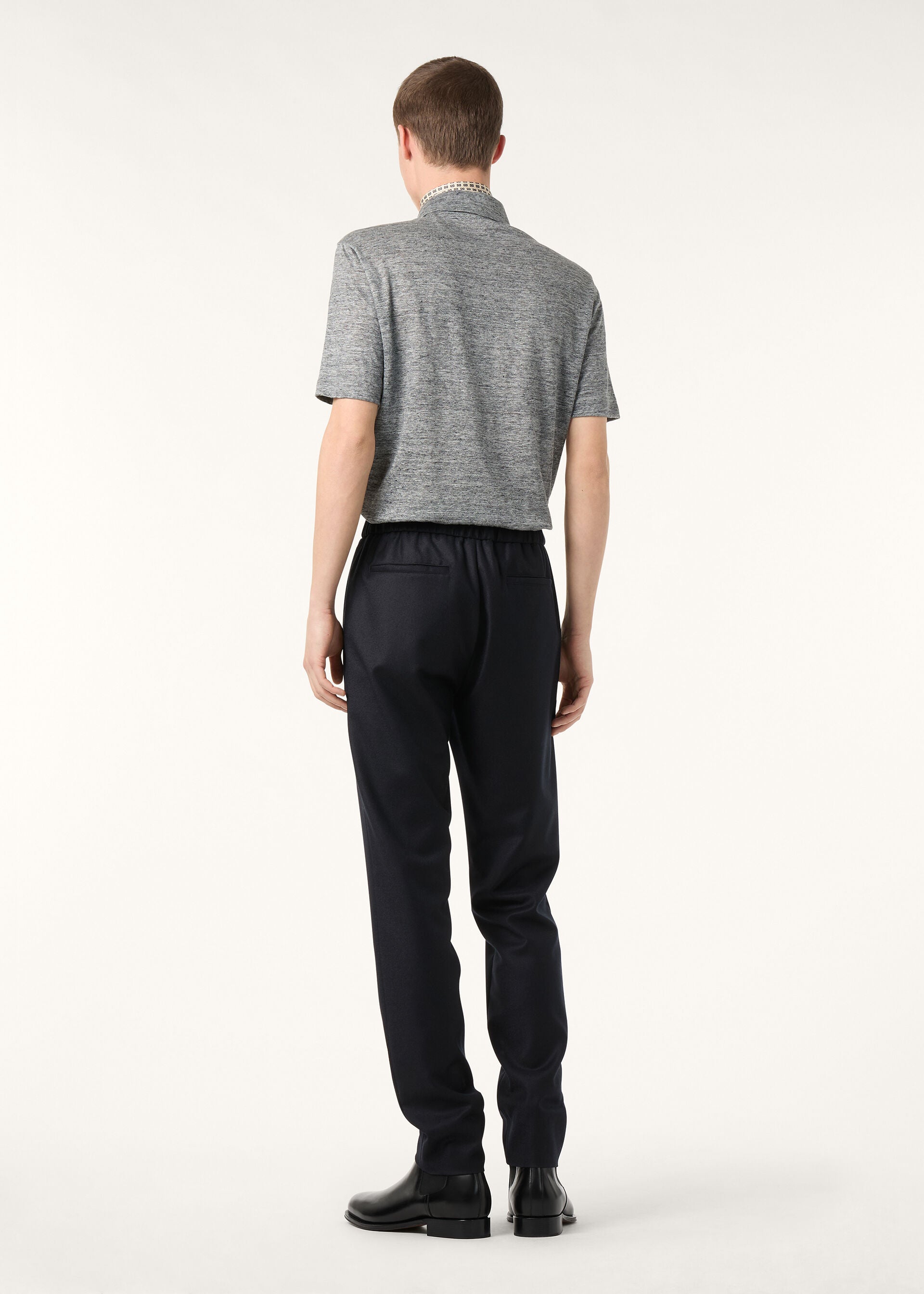 Polo Shirt - Flannel Melange