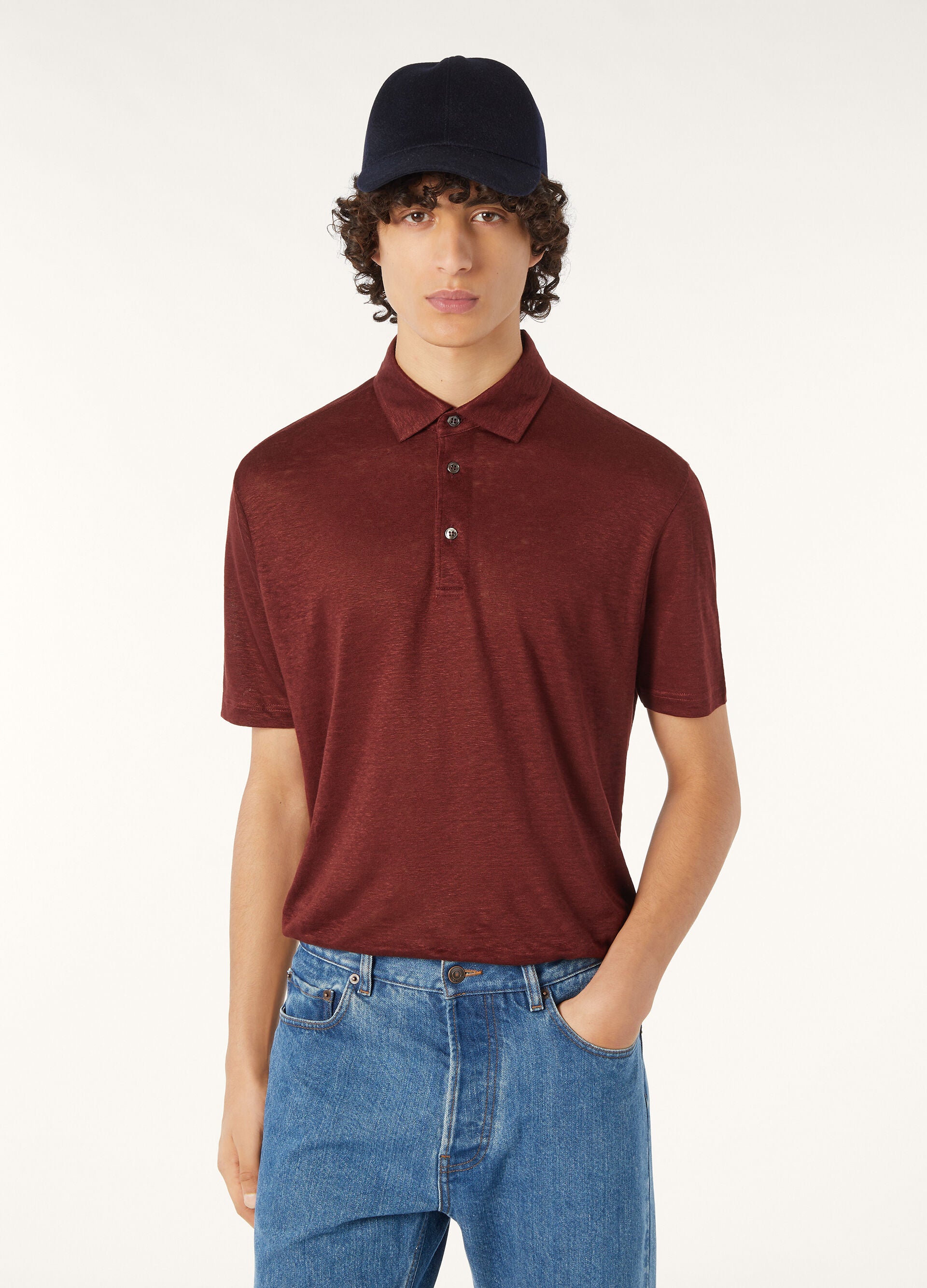 Polo Shirt - Deep Maroon