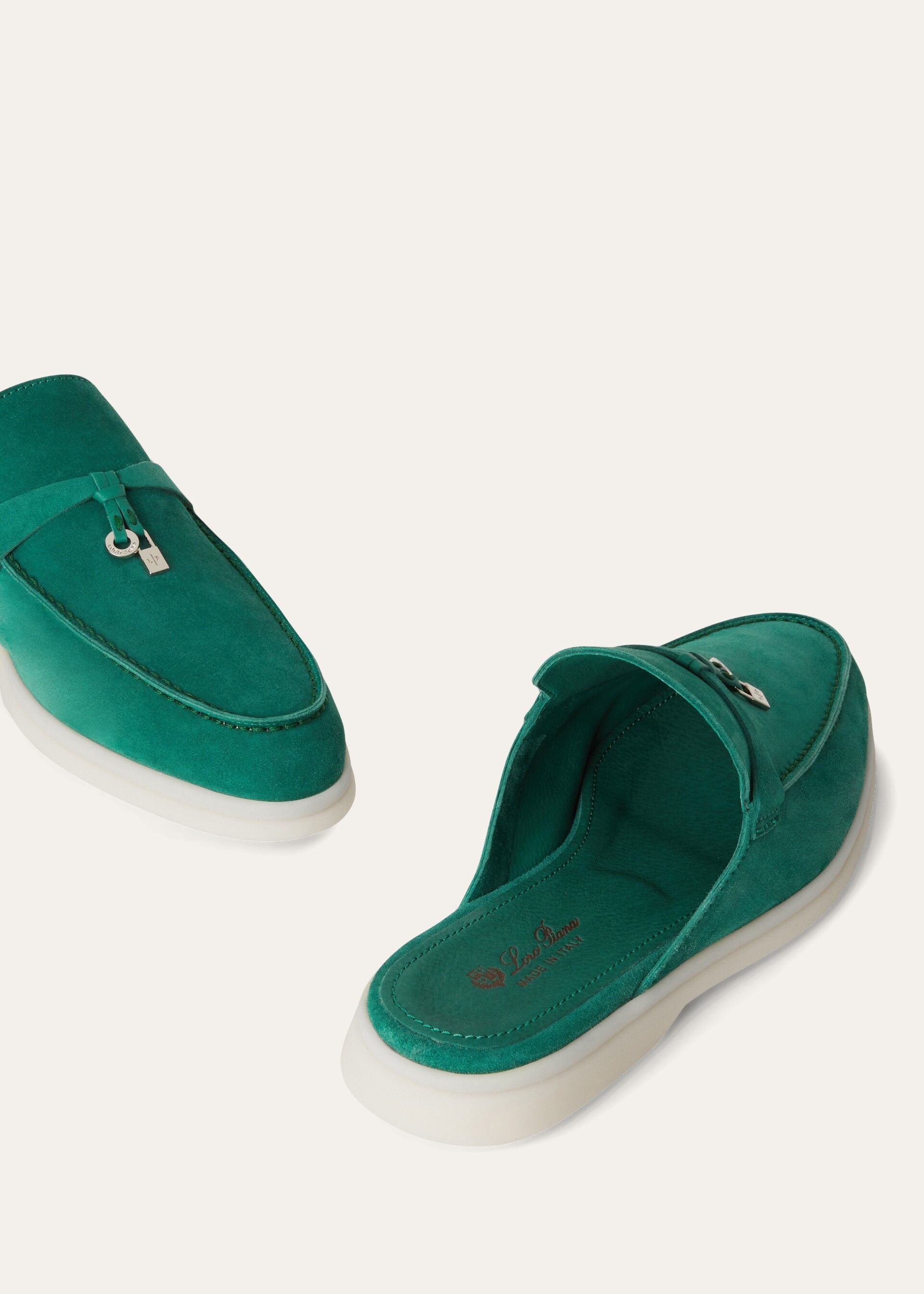Babouche Charms Walk Loafer - Forest Leaves