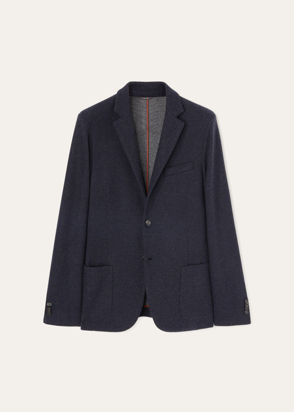 Sweater Jacket - Navy Blue/Gray Melange