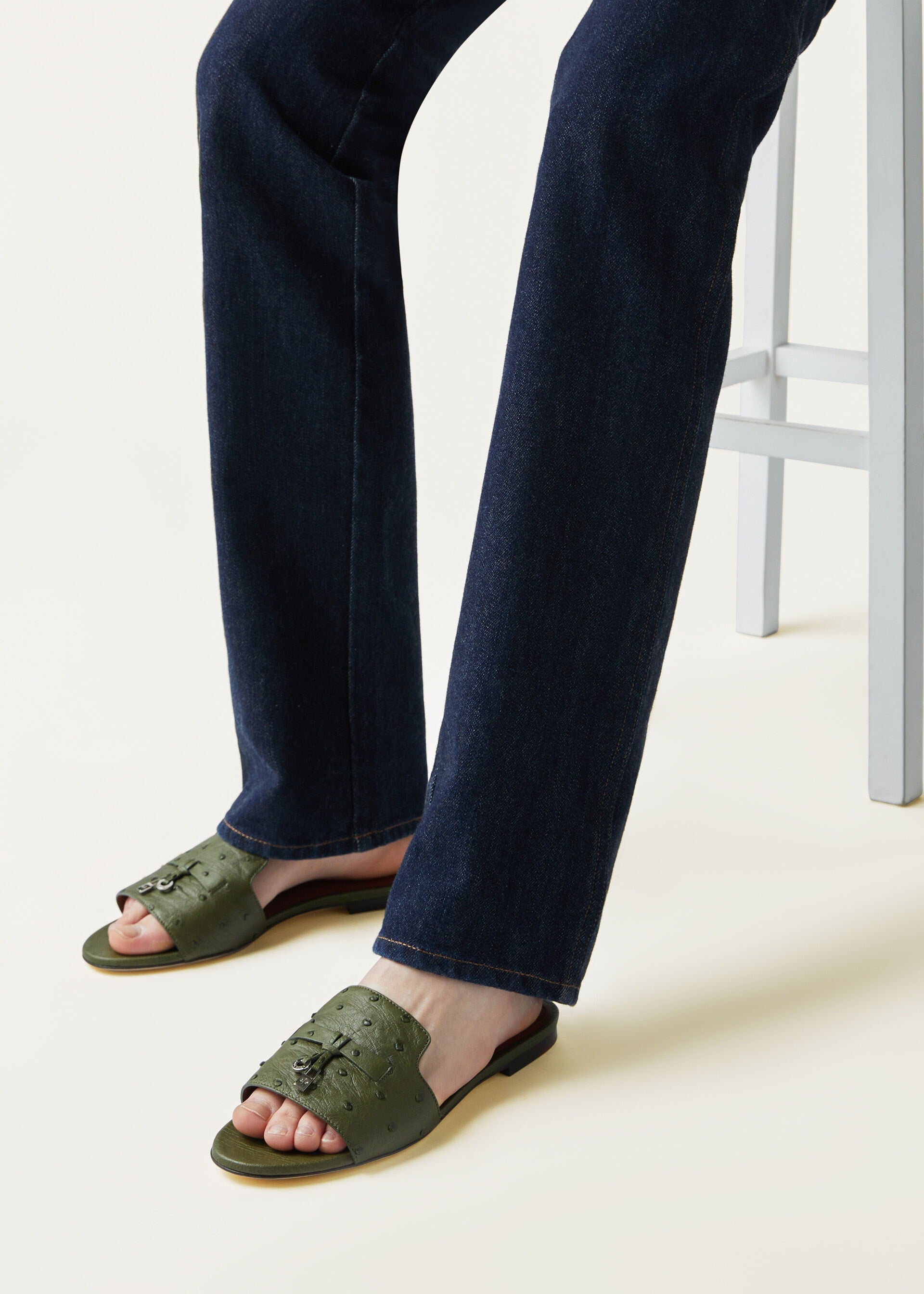 Summer Charms Sandal - Dark Lichen Green