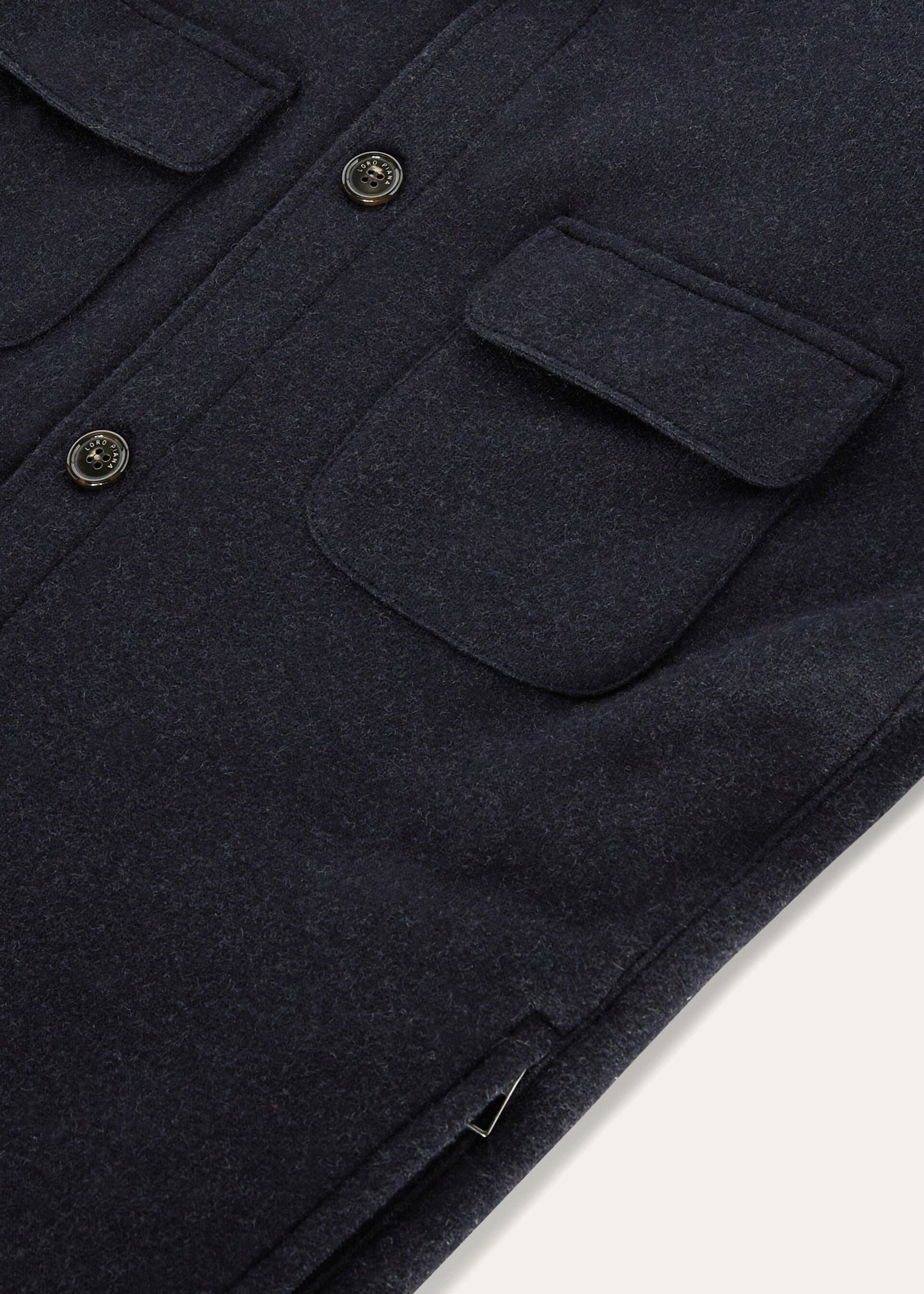 Sweater Lp Shirt - Navy Blue/Gray Melange