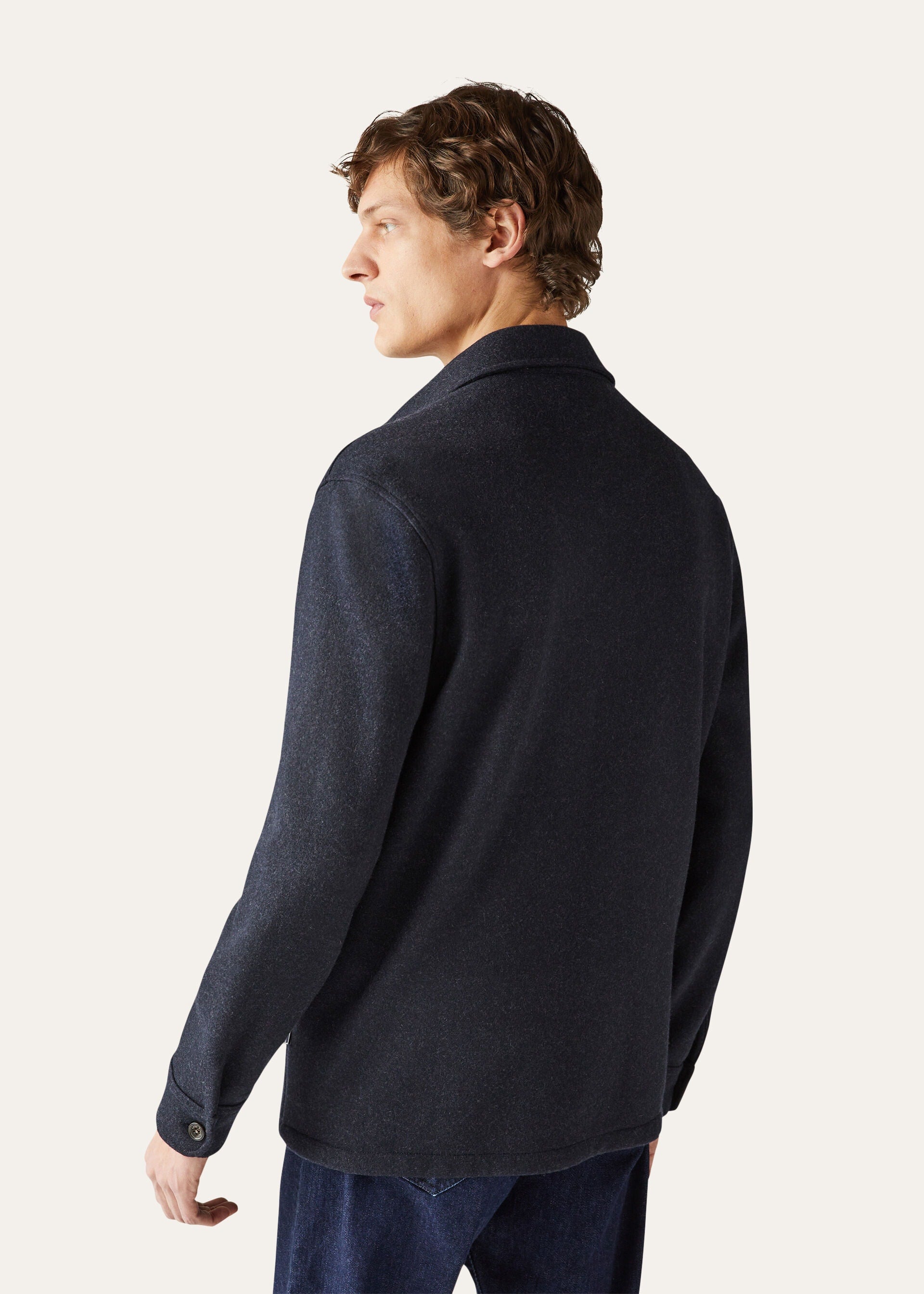 Sweater Lp Shirt - Navy Blue/Gray Melange