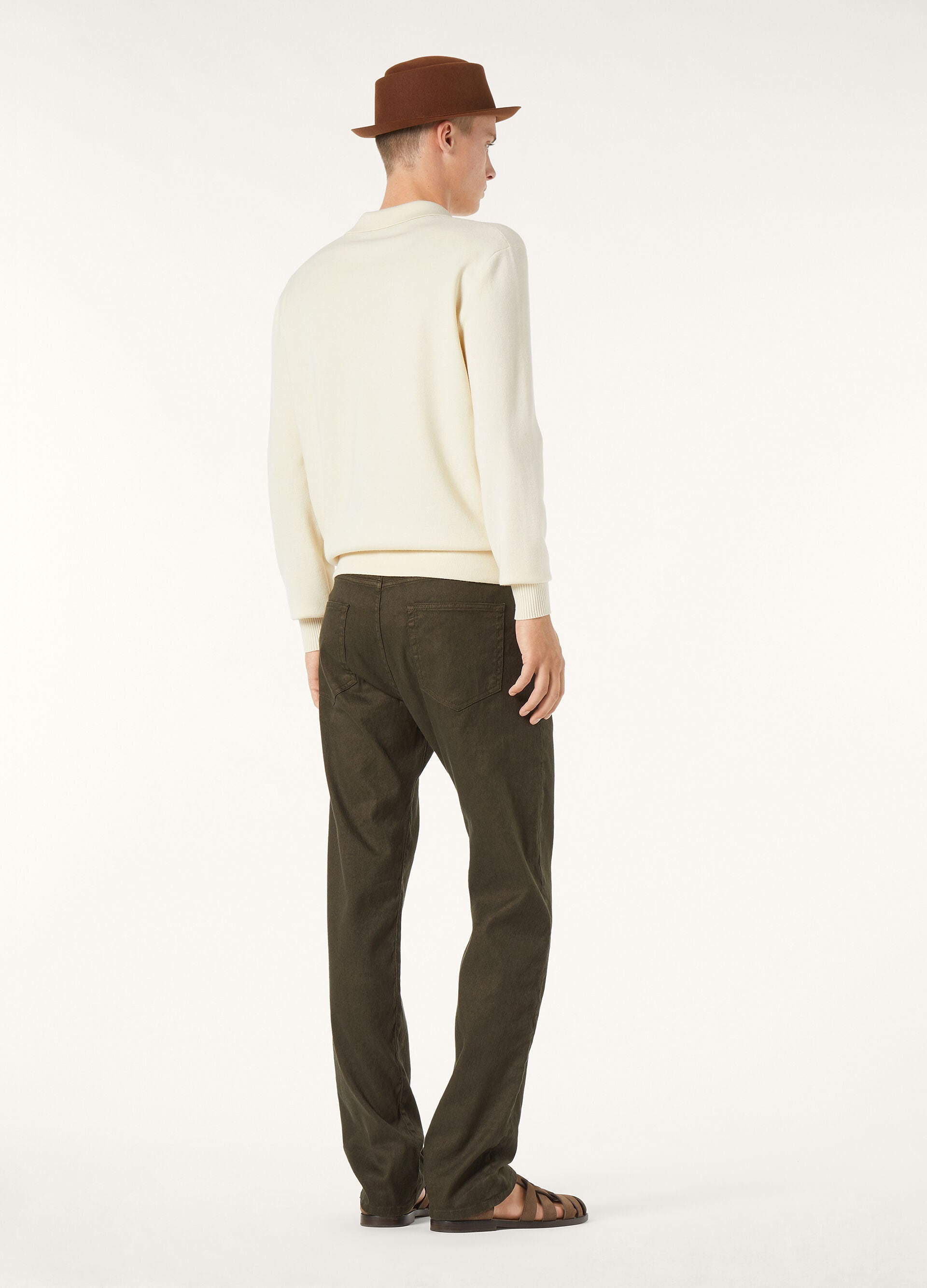 Buttonless Polo-shirt - Nougat