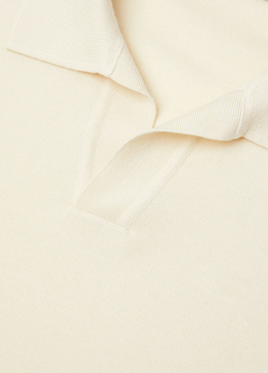 Buttonless Polo-shirt - Nougat