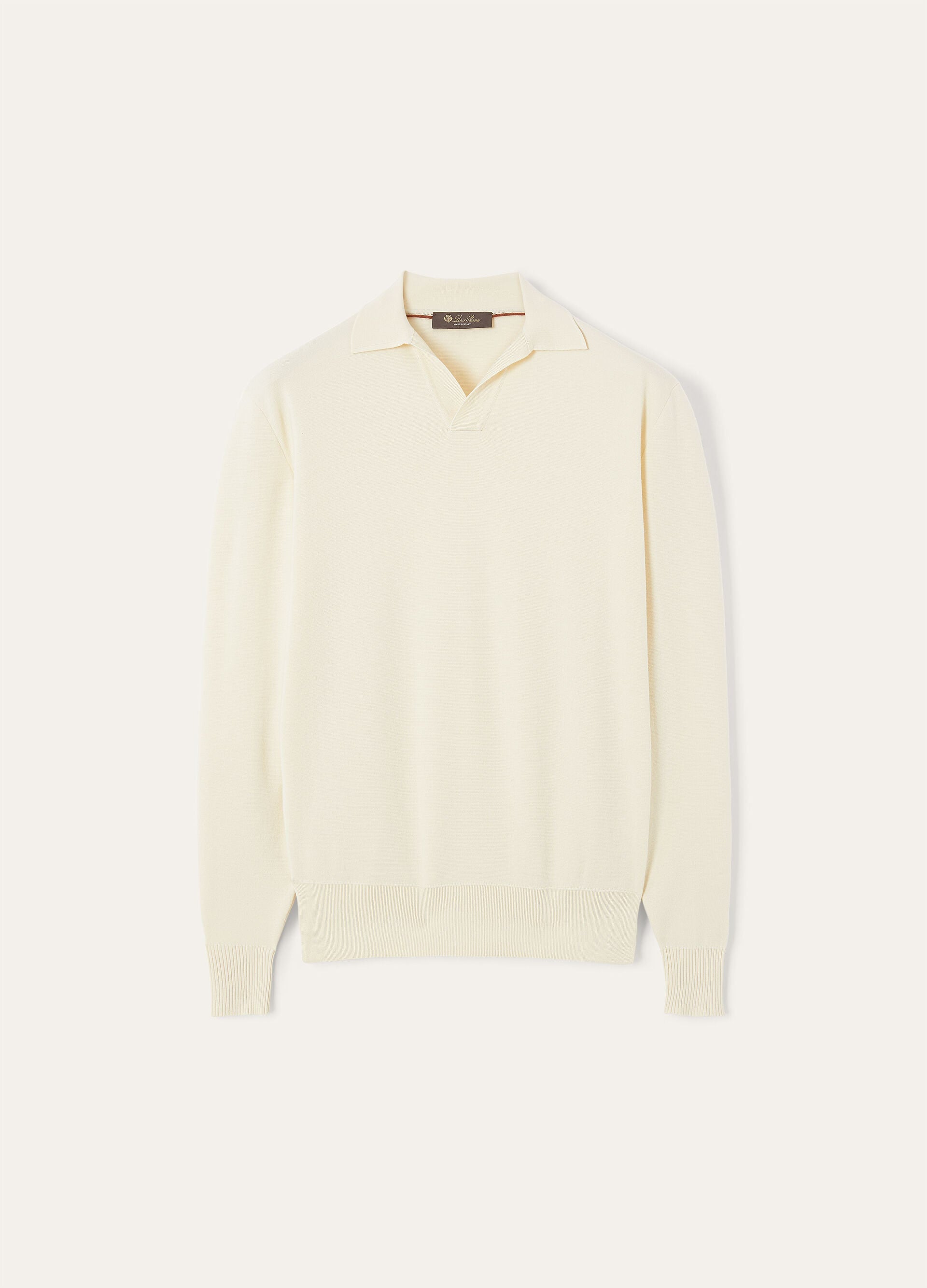 Buttonless Polo-shirt - Nougat