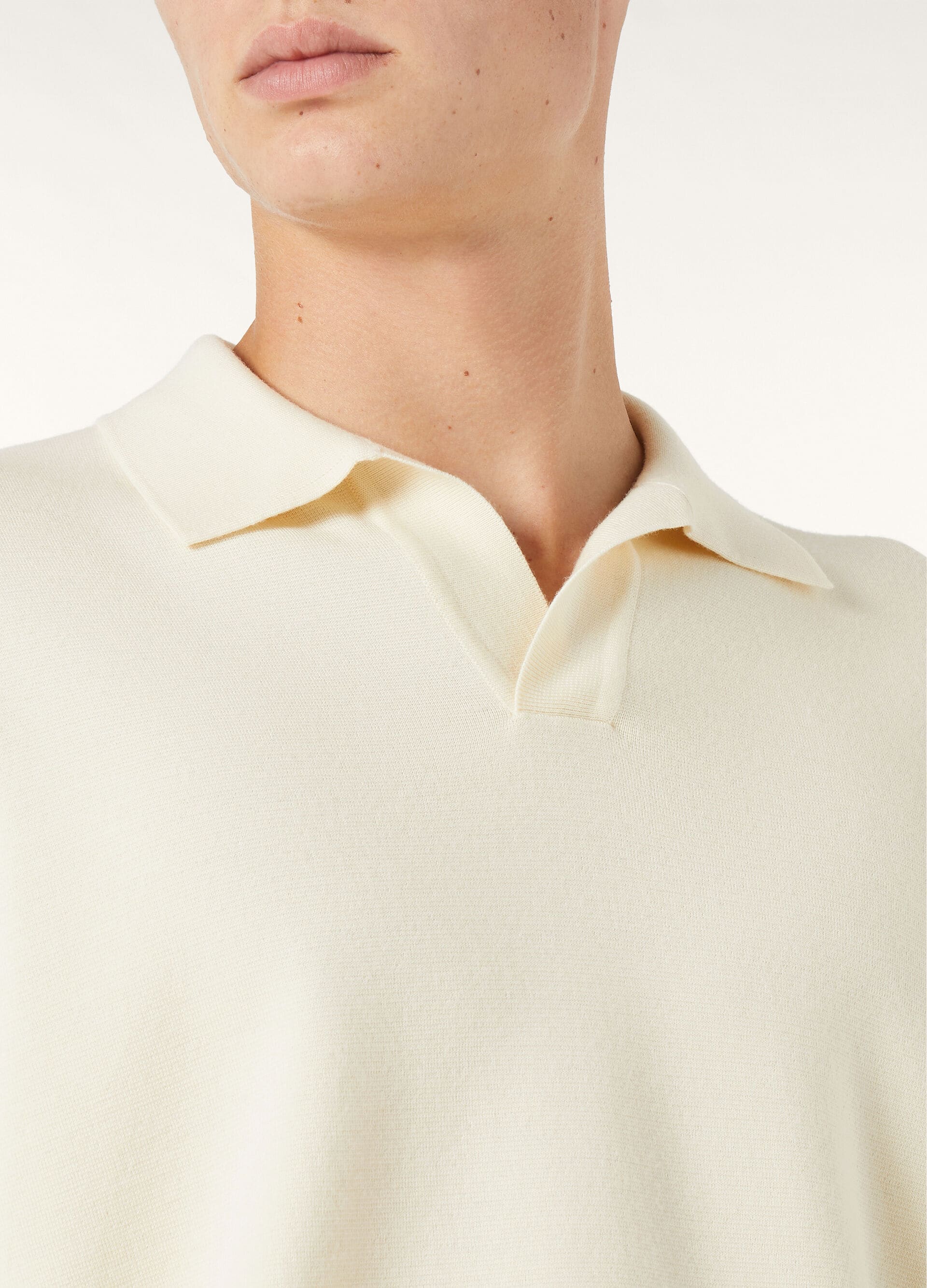 Buttonless Polo-shirt - Nougat