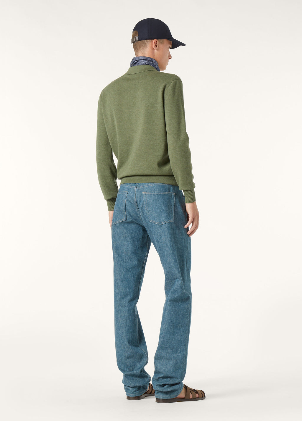 Buttonless Polo-shirt - Lagoon Flora Melange