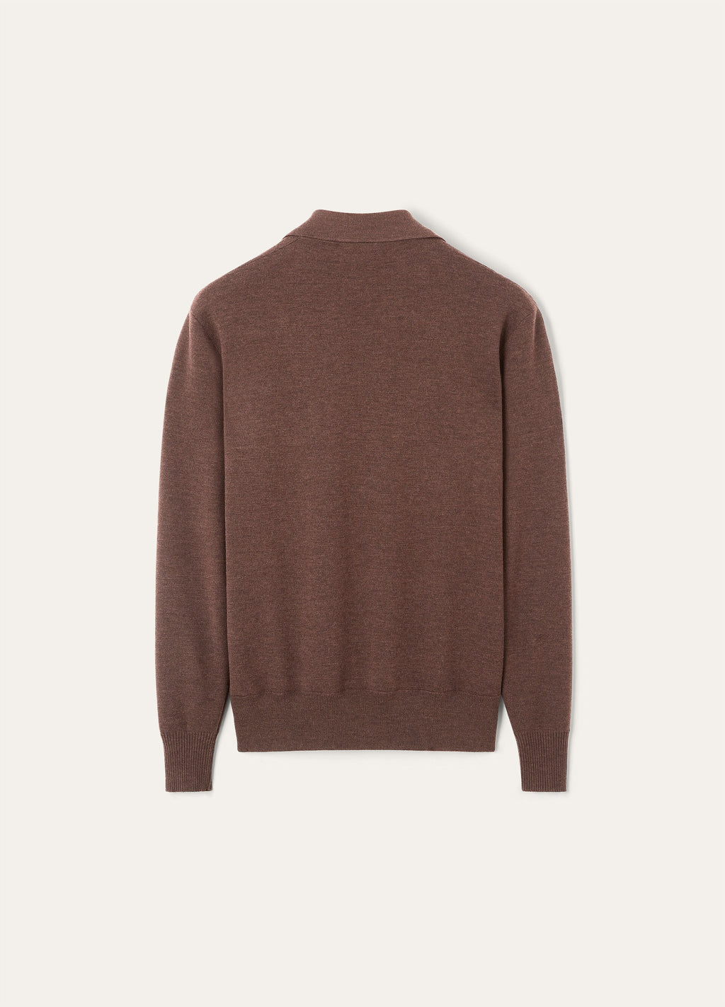 Buttonless Polo-shirt - Star Anise Melange