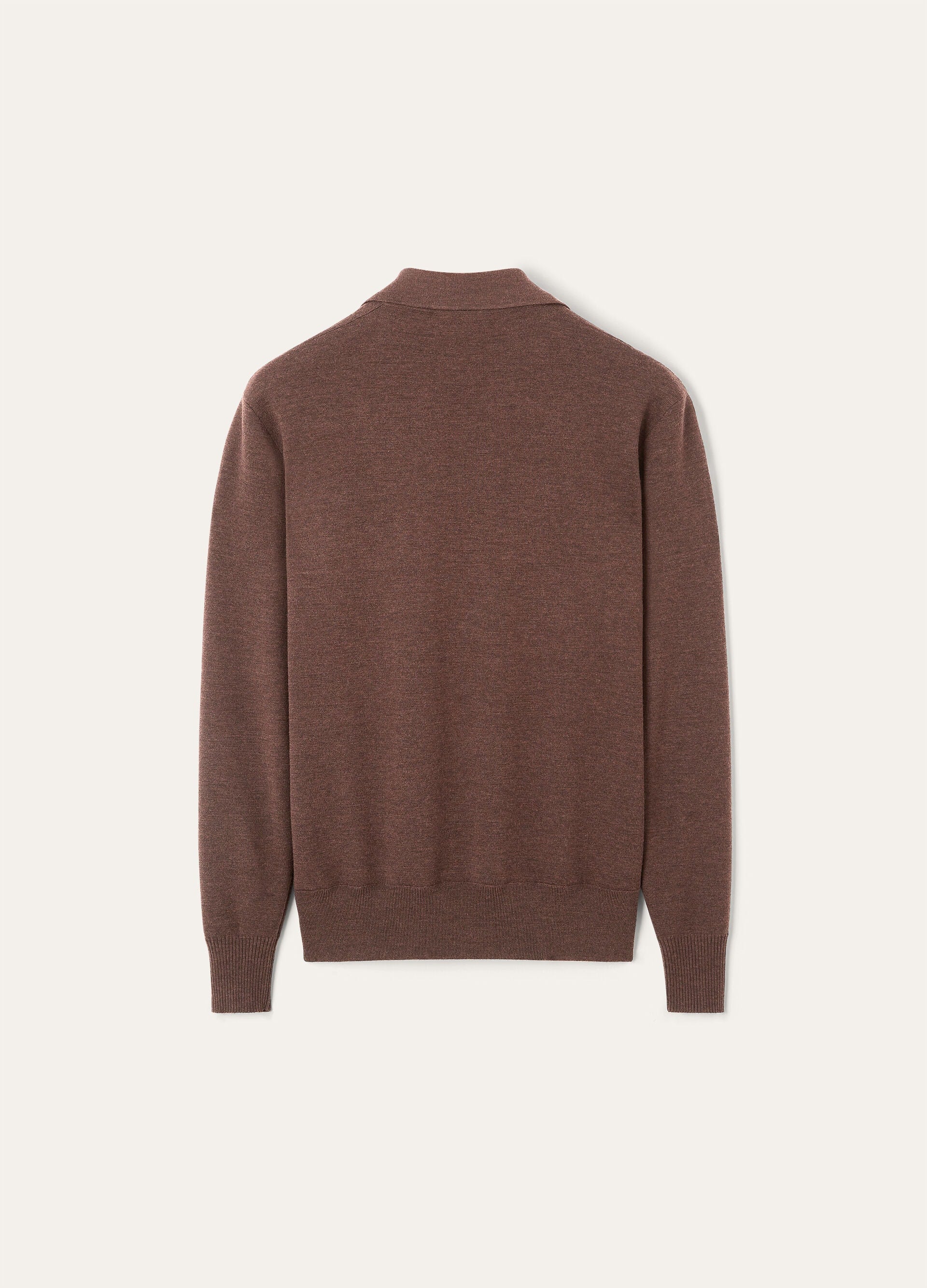 Buttonless Polo-shirt - Star Anise Melange