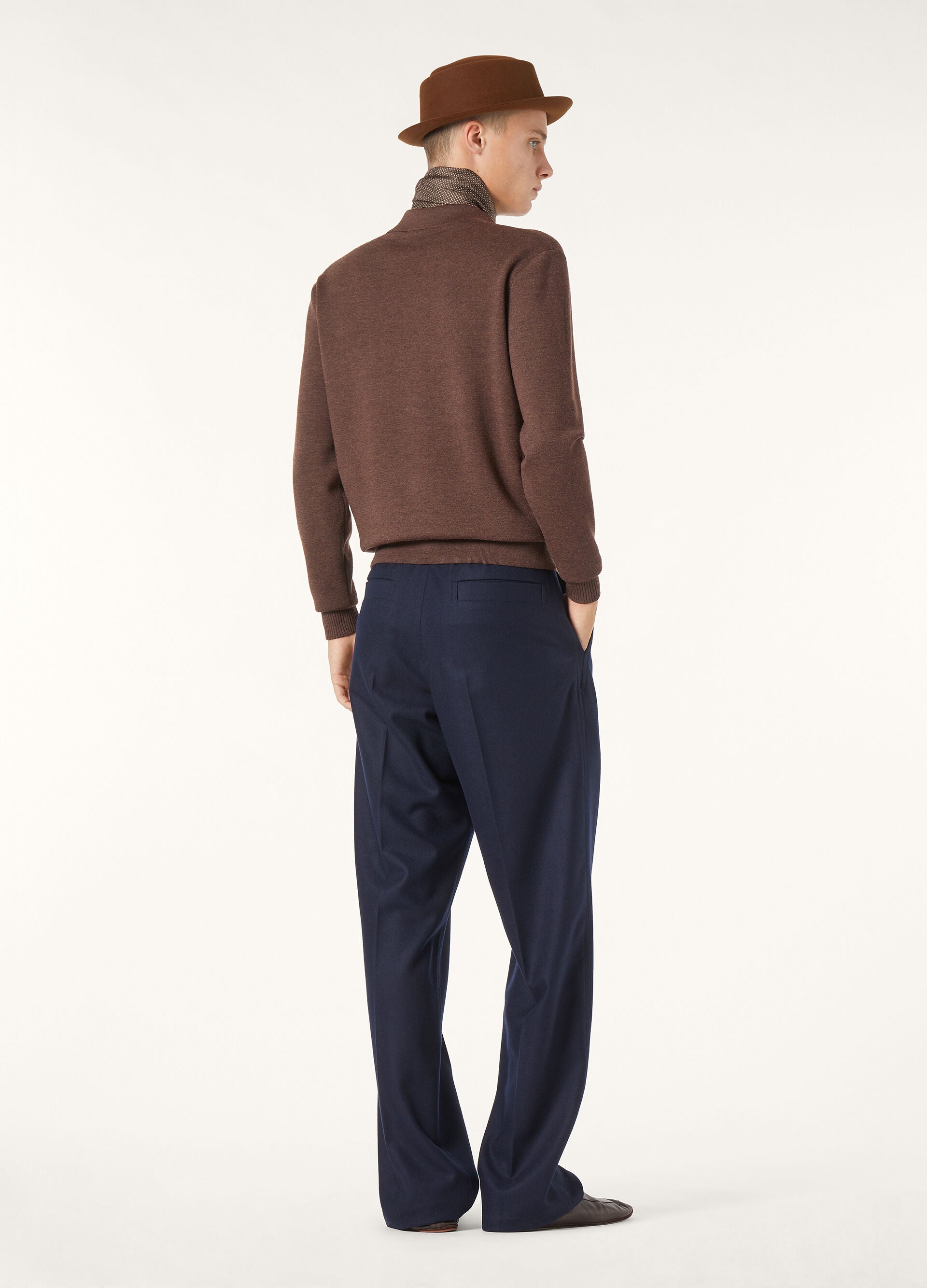 Buttonless Polo-shirt - Star Anise Melange