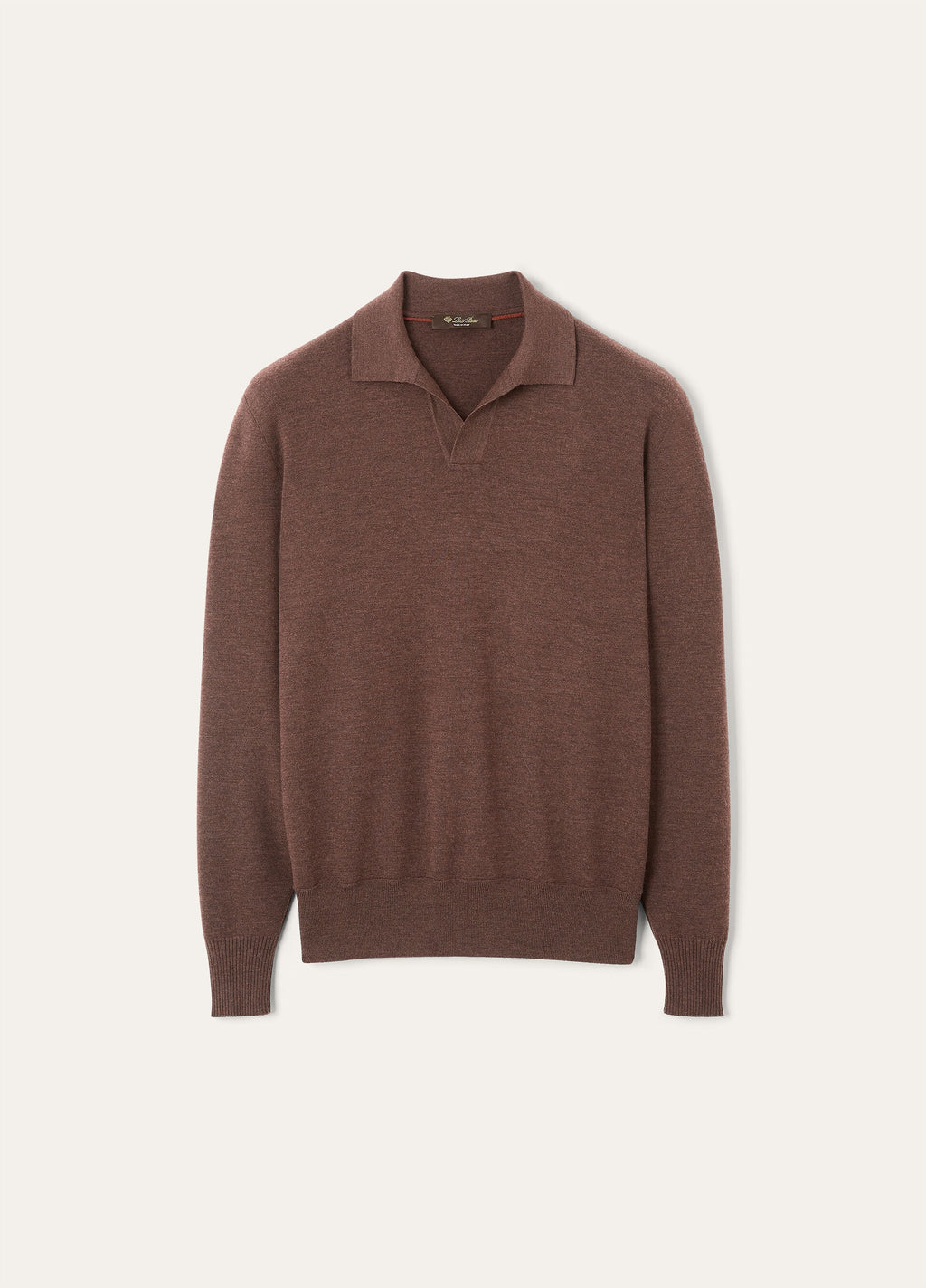 Buttonless Polo-shirt - Star Anise Melange