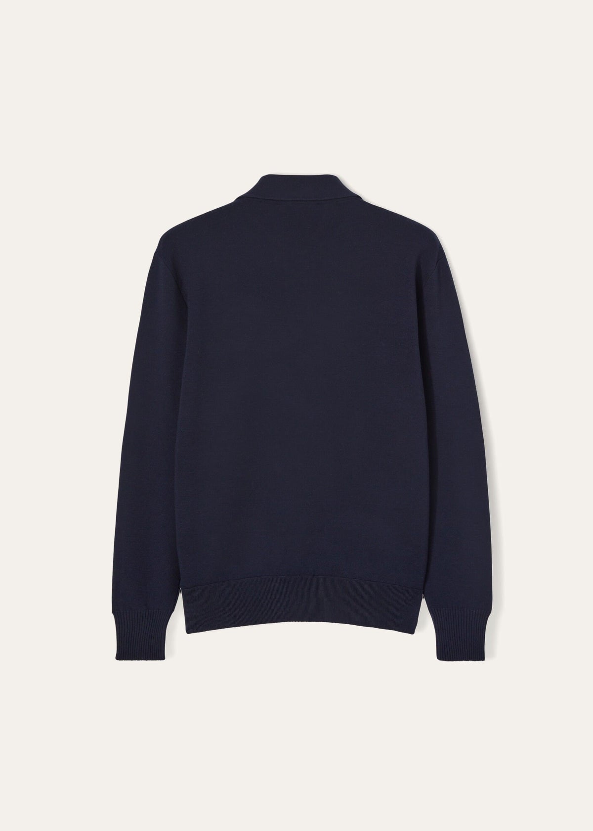 Buttonless Polo-shirt - Navy Blue