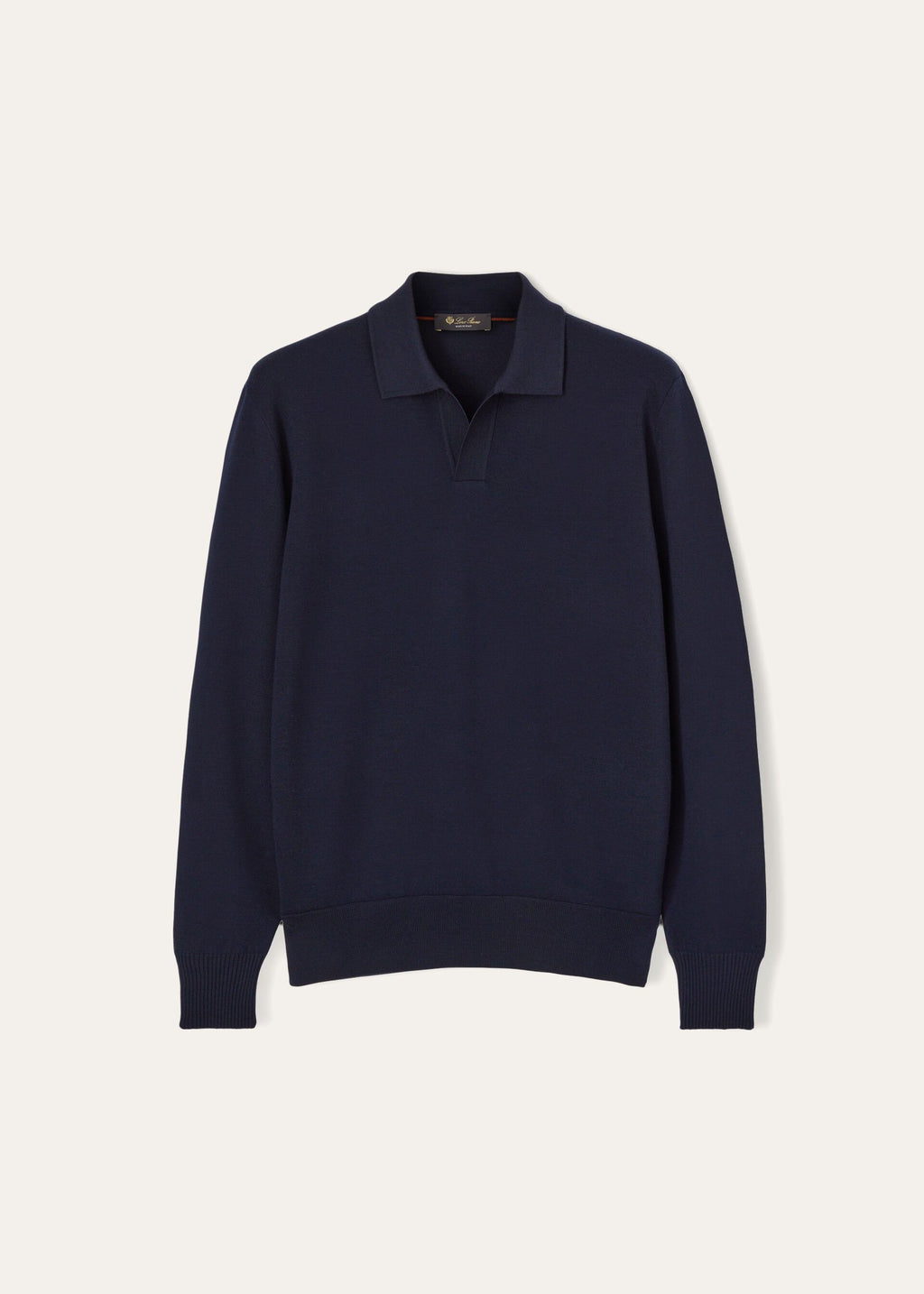 Buttonless Polo-shirt - Navy Blue