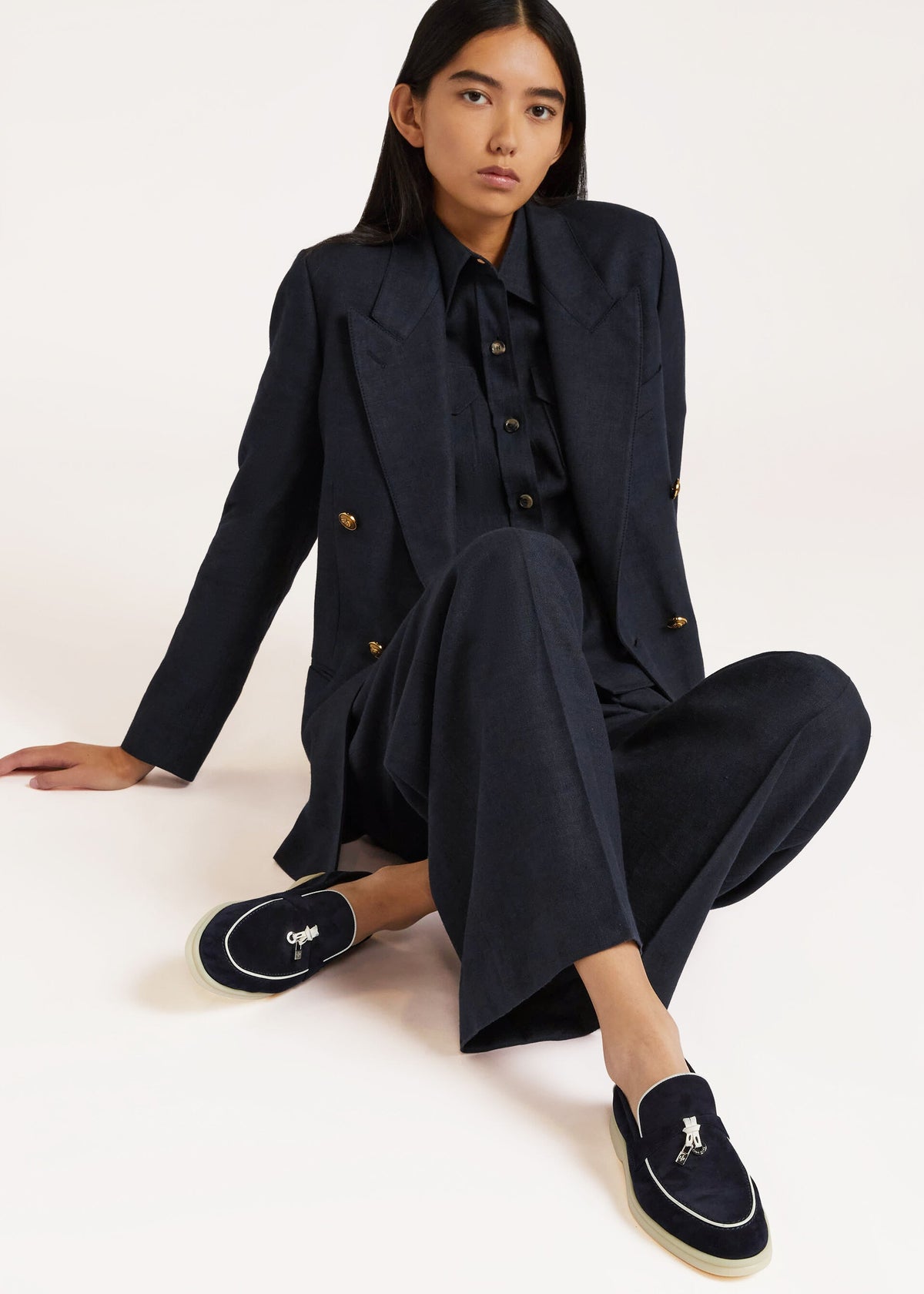Summer Charms Walk Loafer - Navy Blue