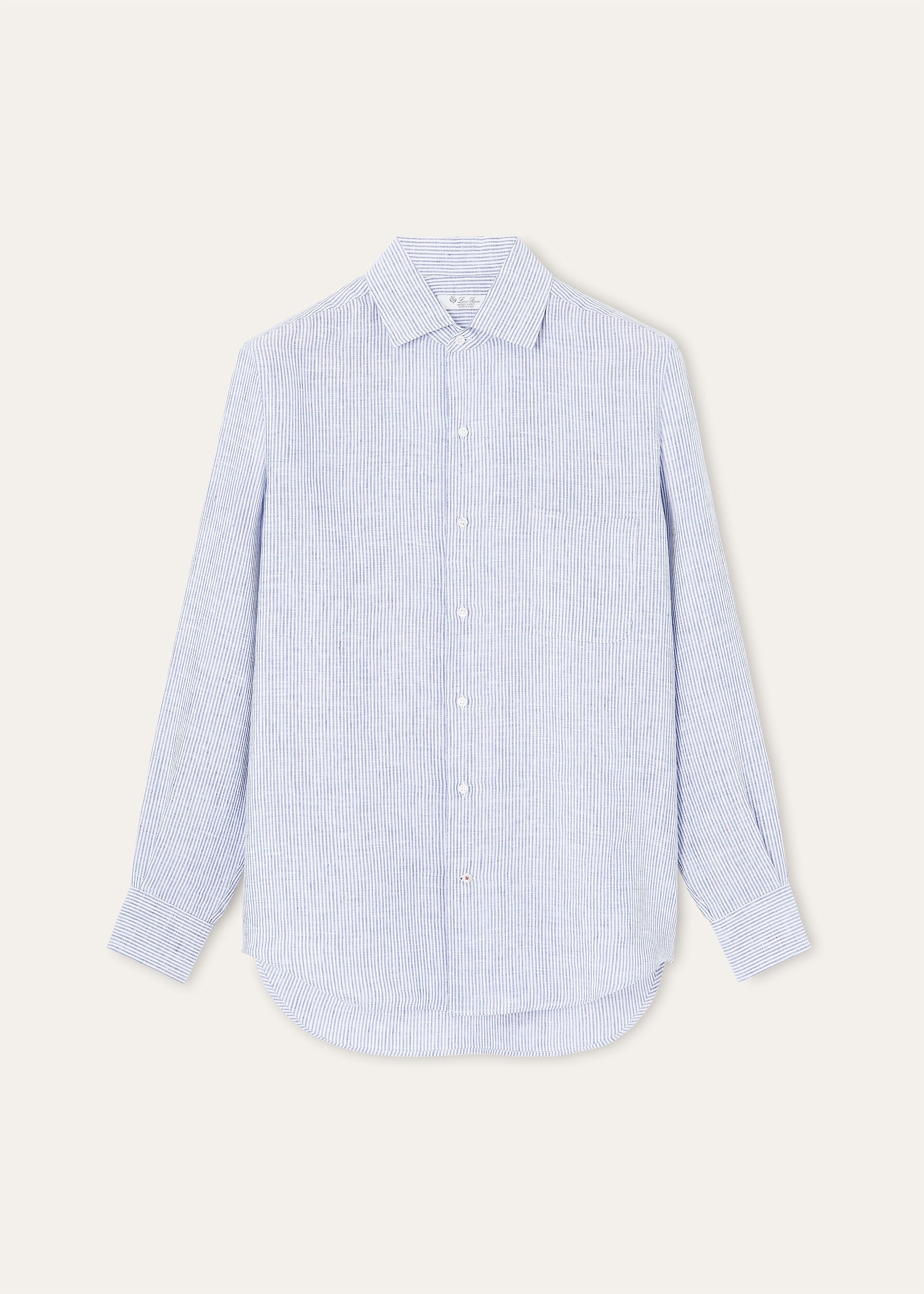 André Shirt - Blue Still Water Stripe