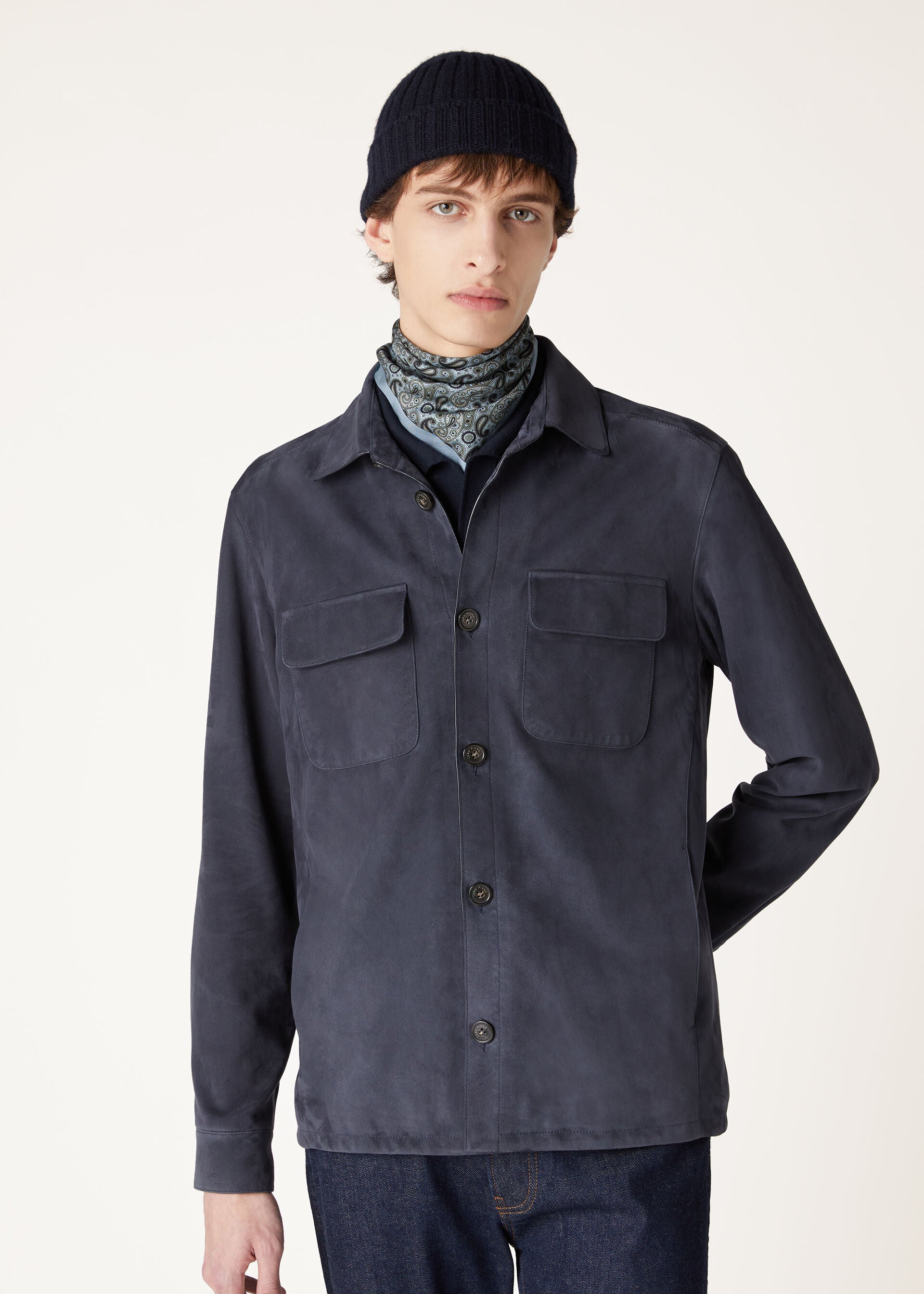 Loro Piana Overshirt - Navy Blue