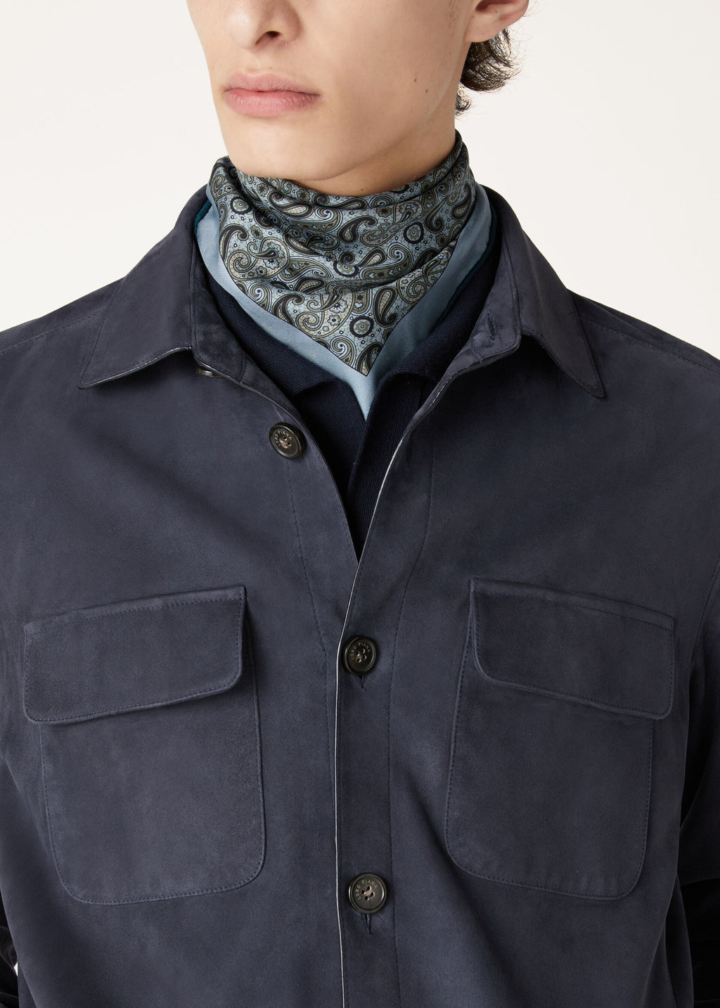 Loro Piana Overshirt - Navy Blue