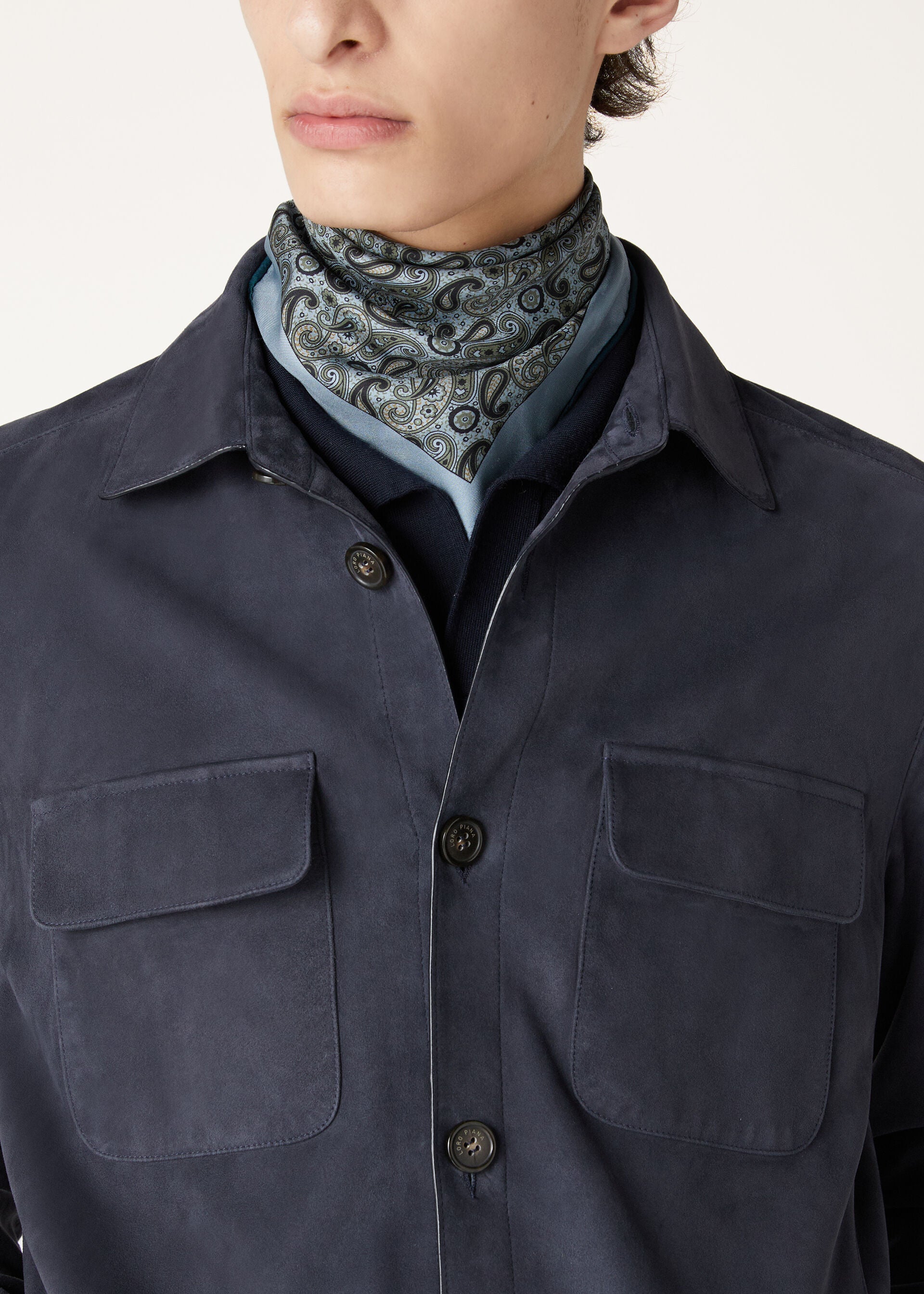 Loro Piana Overshirt - Navy Blue