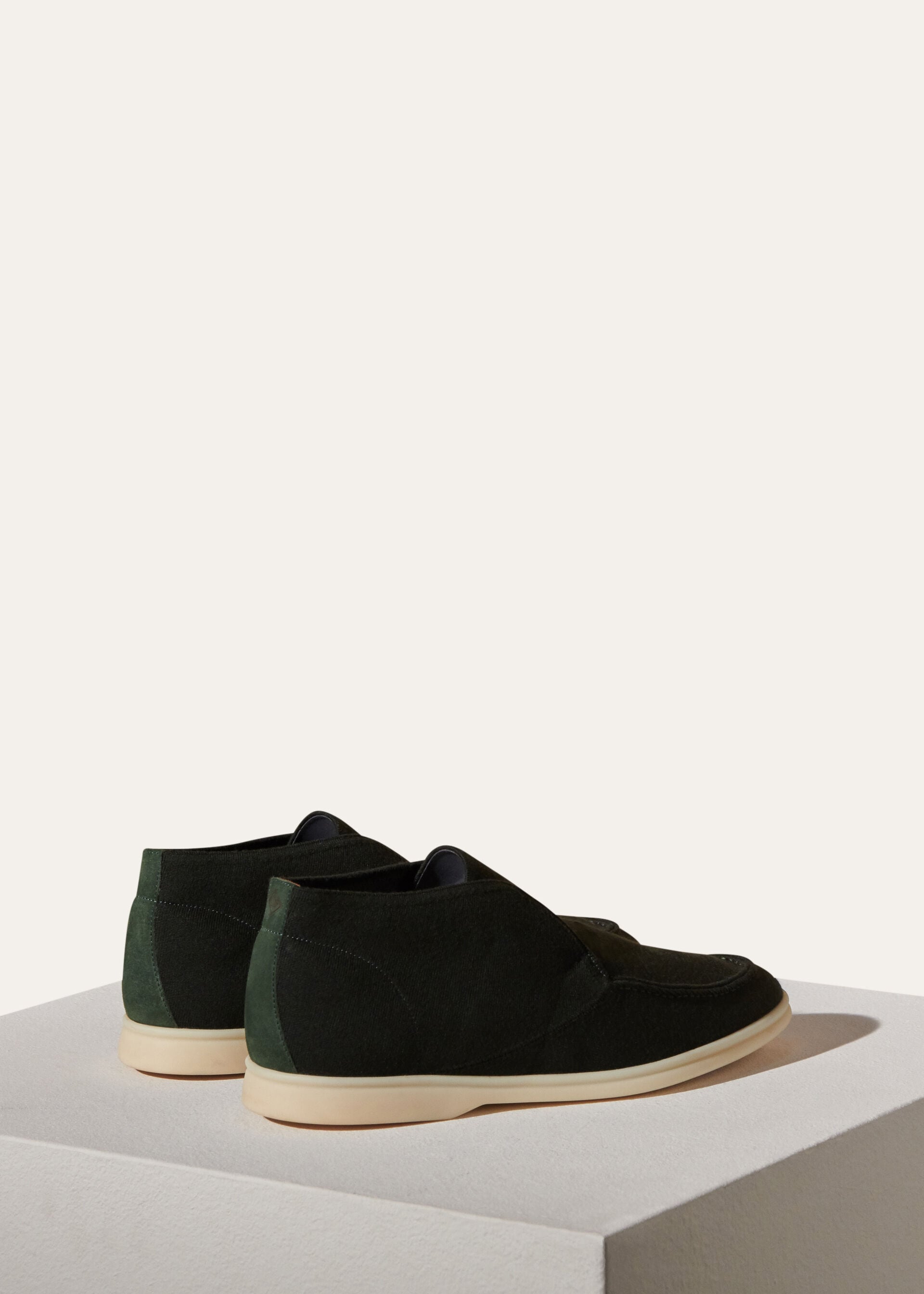 Open Knitted Walk Ankle Boot - Black Forest