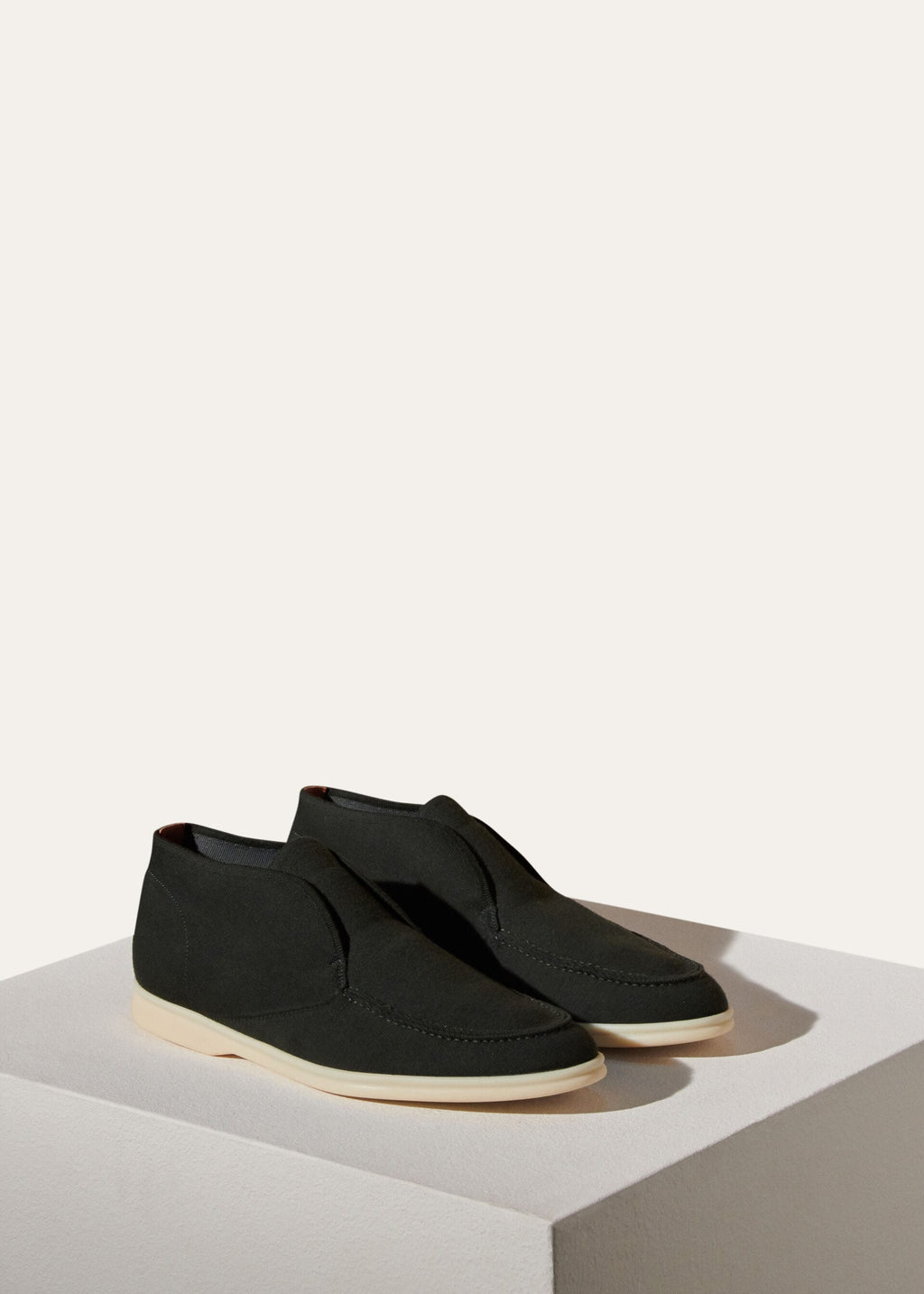 Open Knitted Walk Ankle Boot - Black Forest