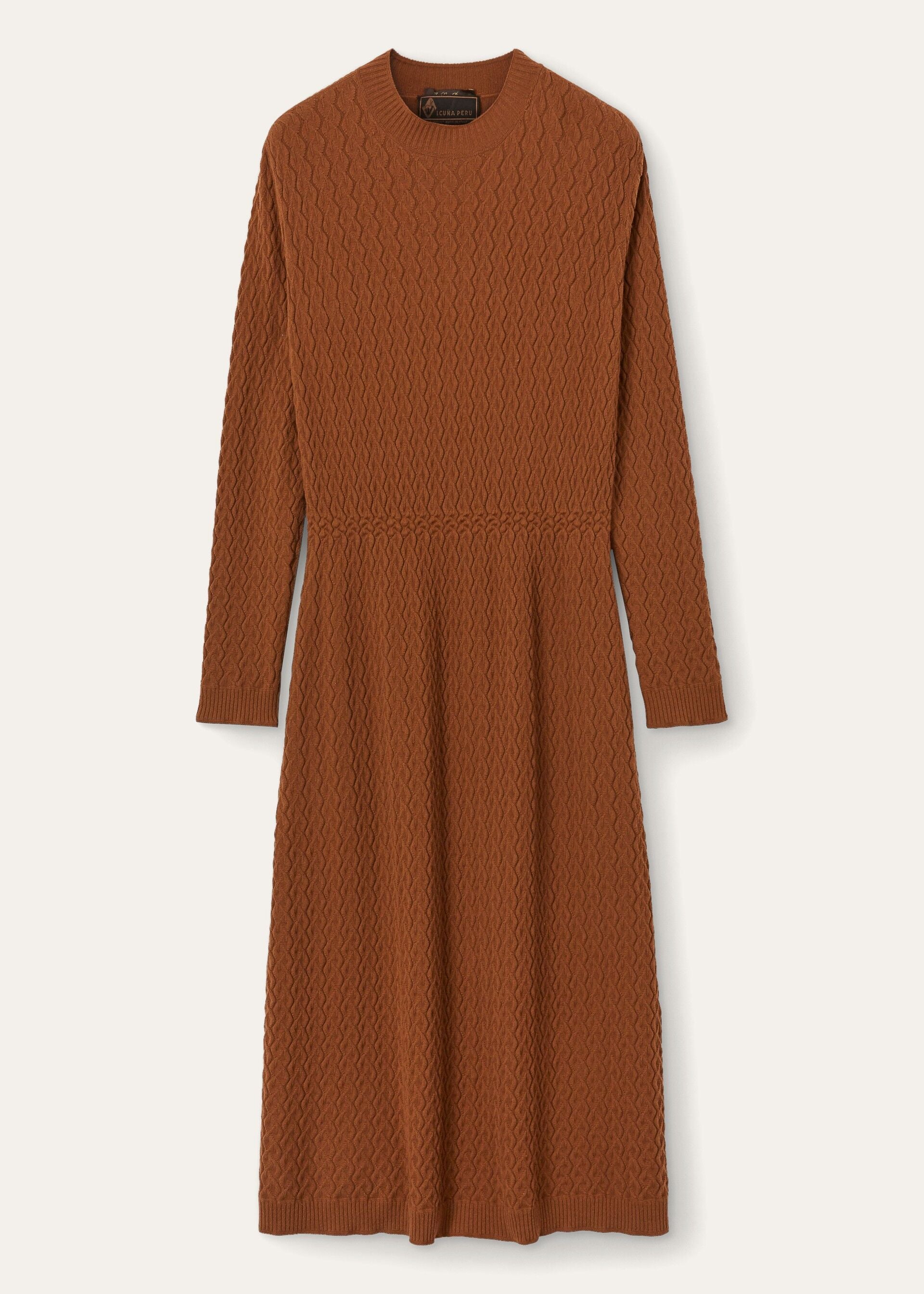 Micro Cables Dress - Dark Vicuña