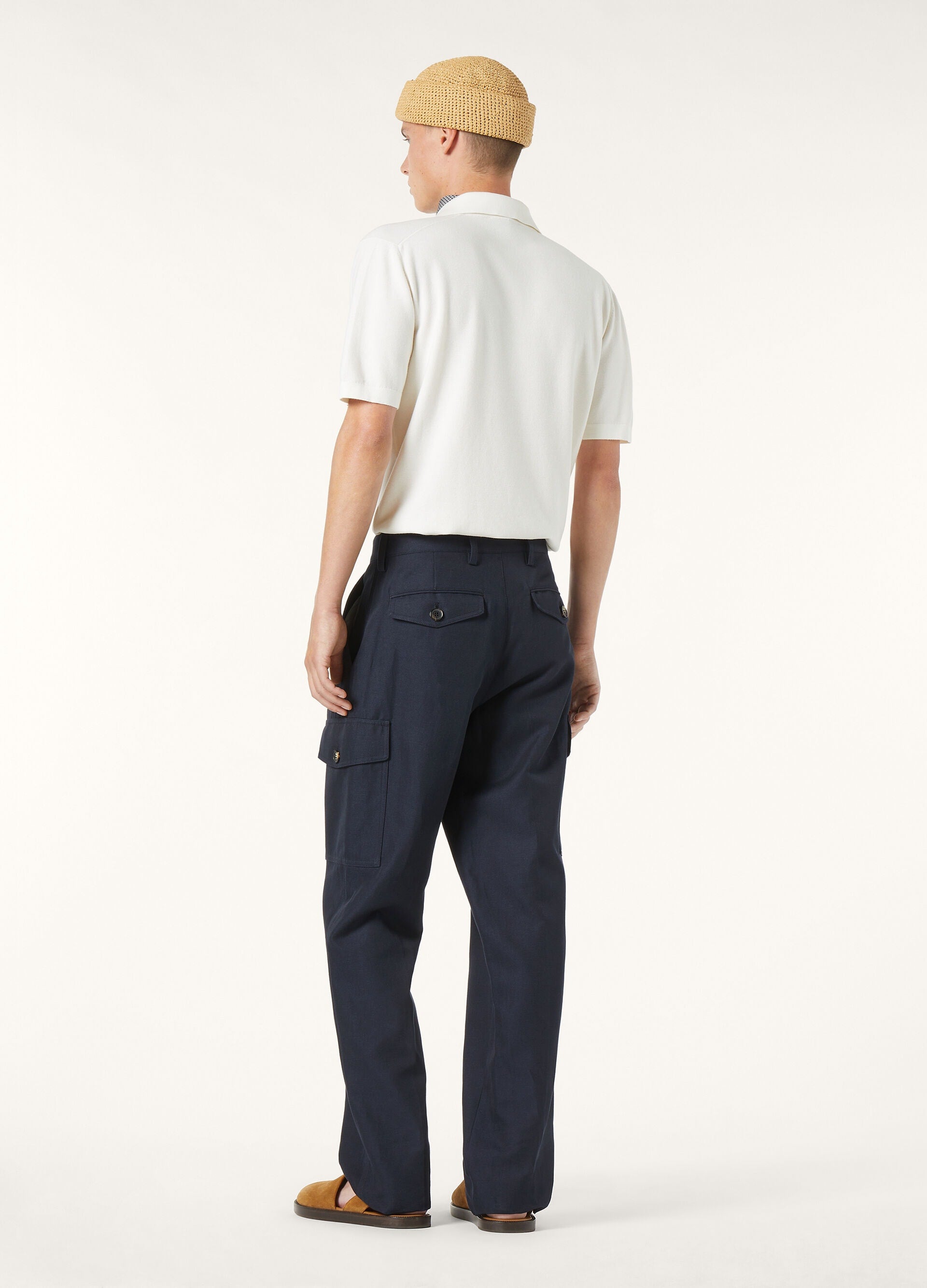 Buttonless Polo Shirt - White