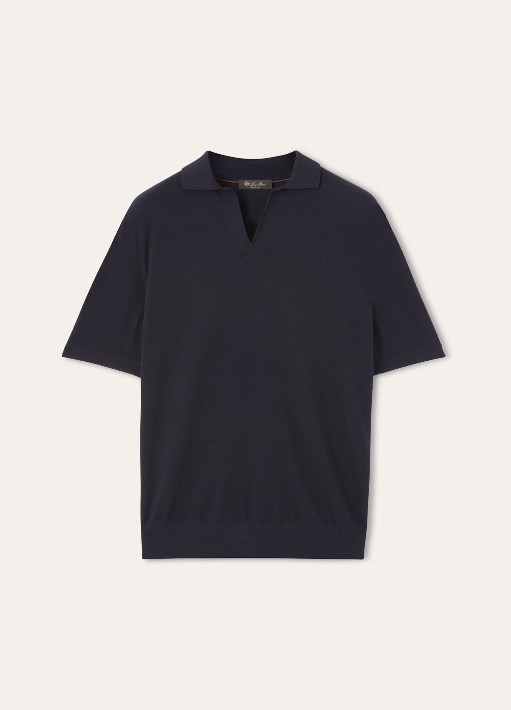 Buttonless Polo Shirt - Navy Blue