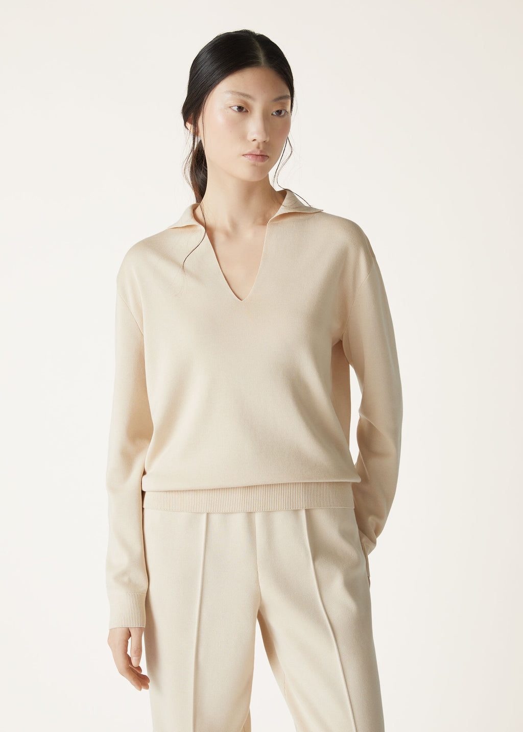 Siena Polo Shirt - Rice Milk