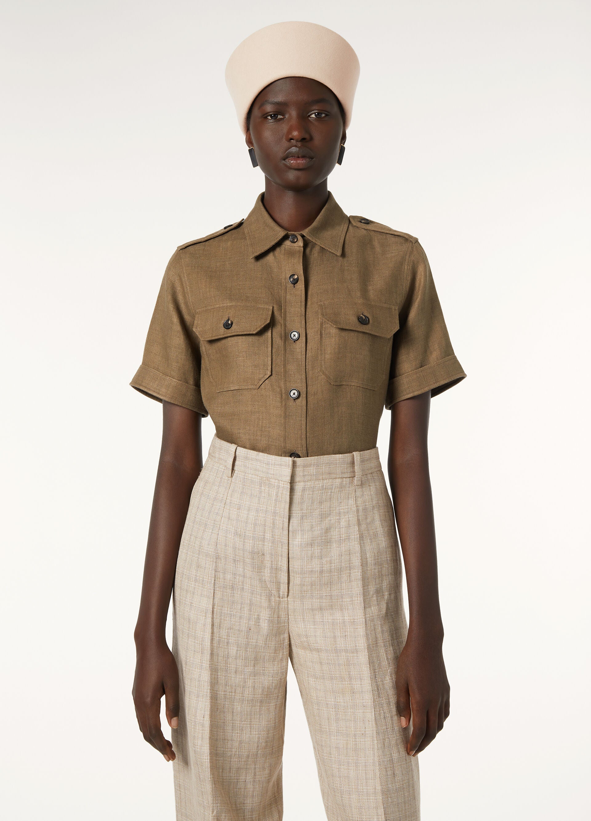 Annalisa Shirt - Smoked Wood