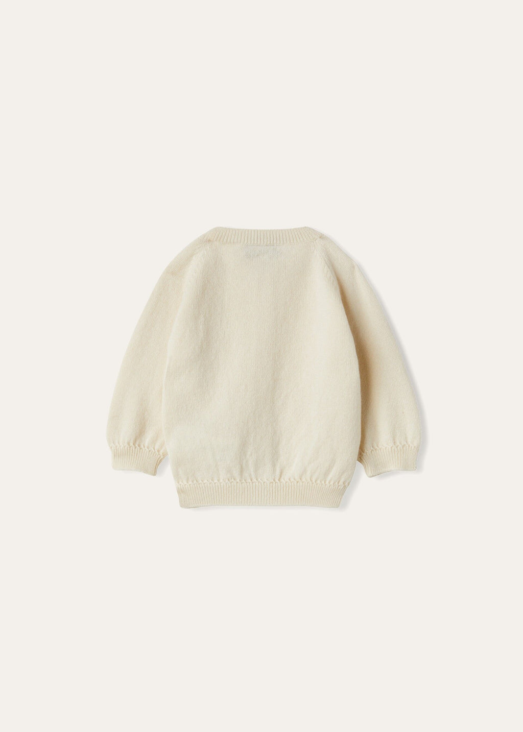 Baby Lovely Cardigan - Natural White Baby Cash