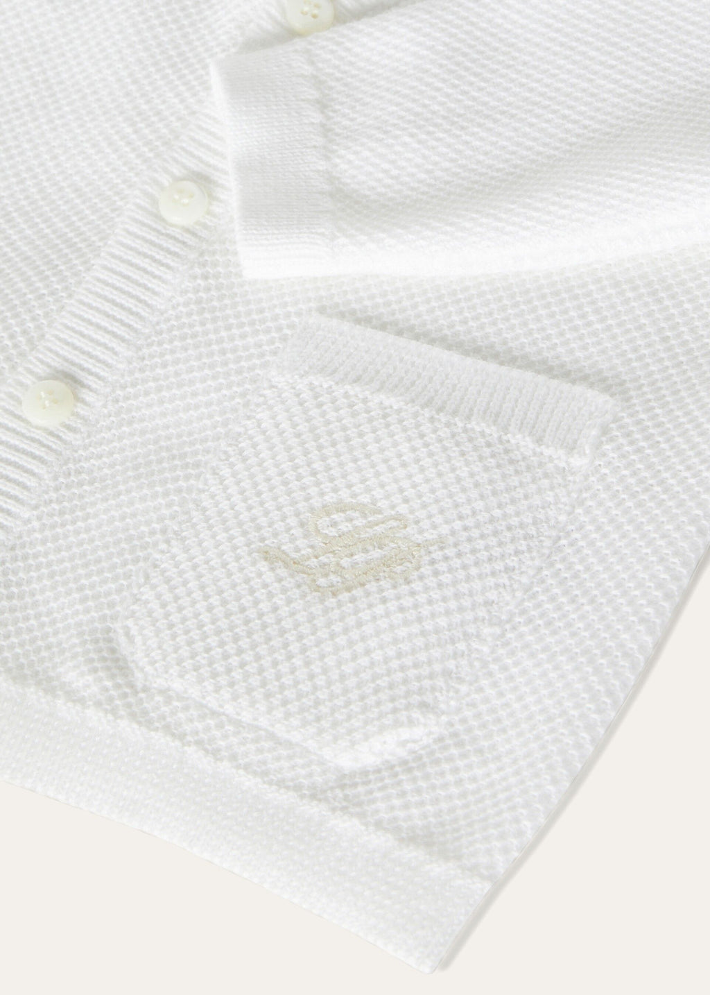 Baby Sunrise Cardigan - Optical White