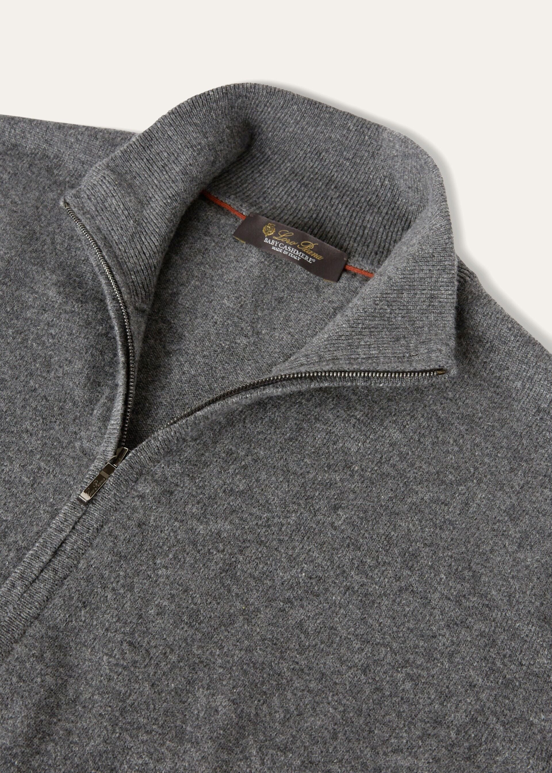 Classic Zip-Up Bomber Jacket - Gray Melange
