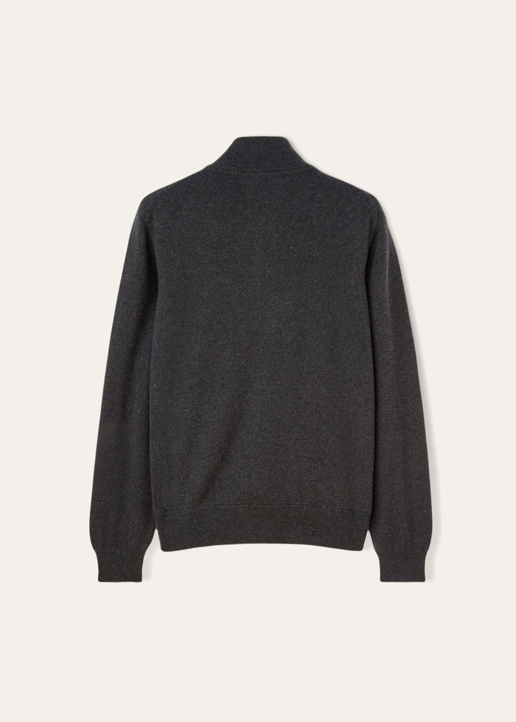Classic Zip-Up Bomber Jacket - Black/Gray Melange
