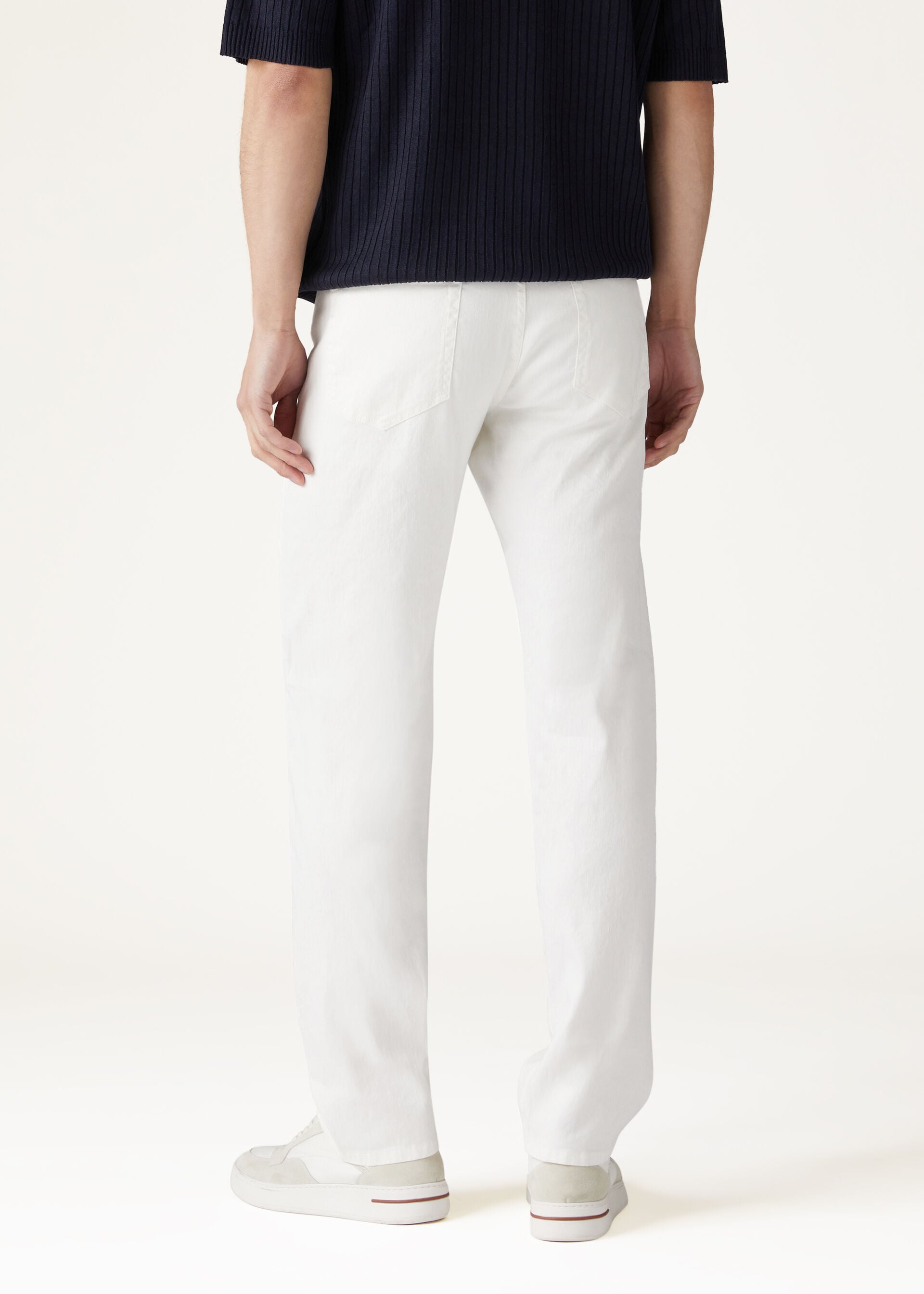 Quarona Five-Pocket Pants - White