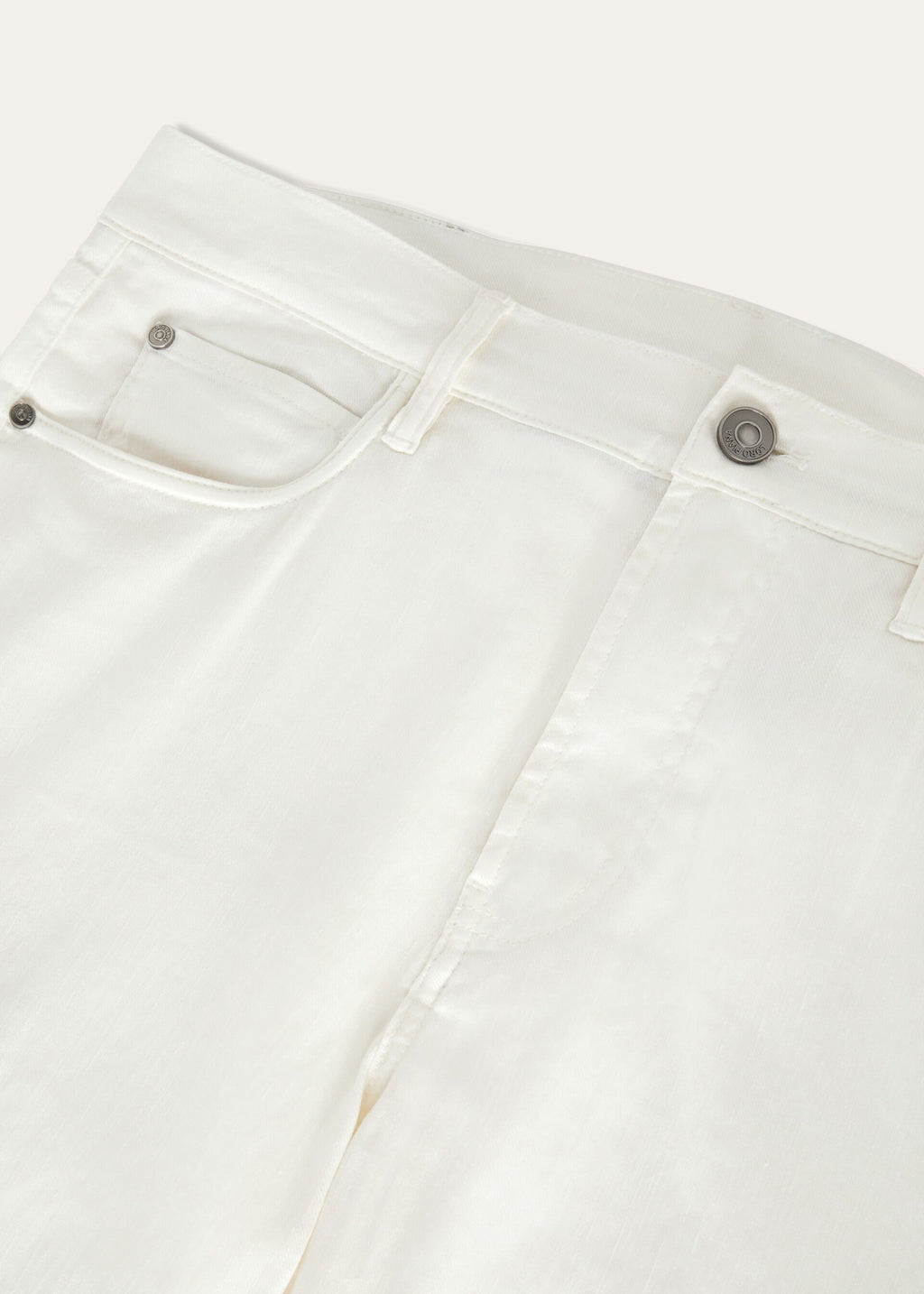Quarona Five-Pocket Pants - White