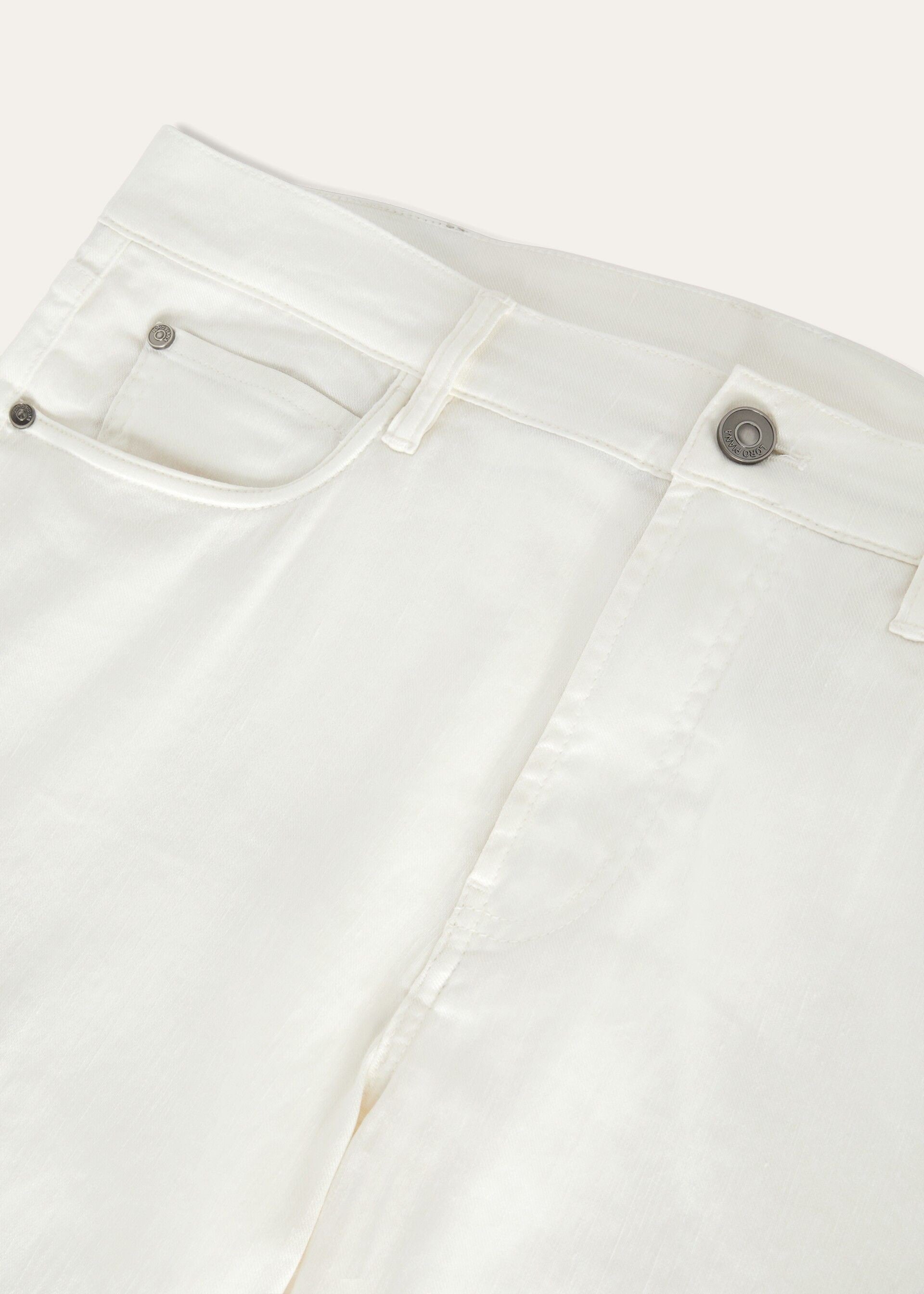 Quarona Five-Pocket Pants - White