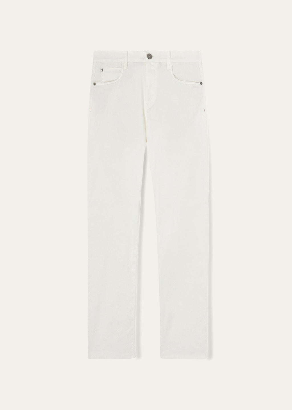 Quarona Five-Pocket Pants - White