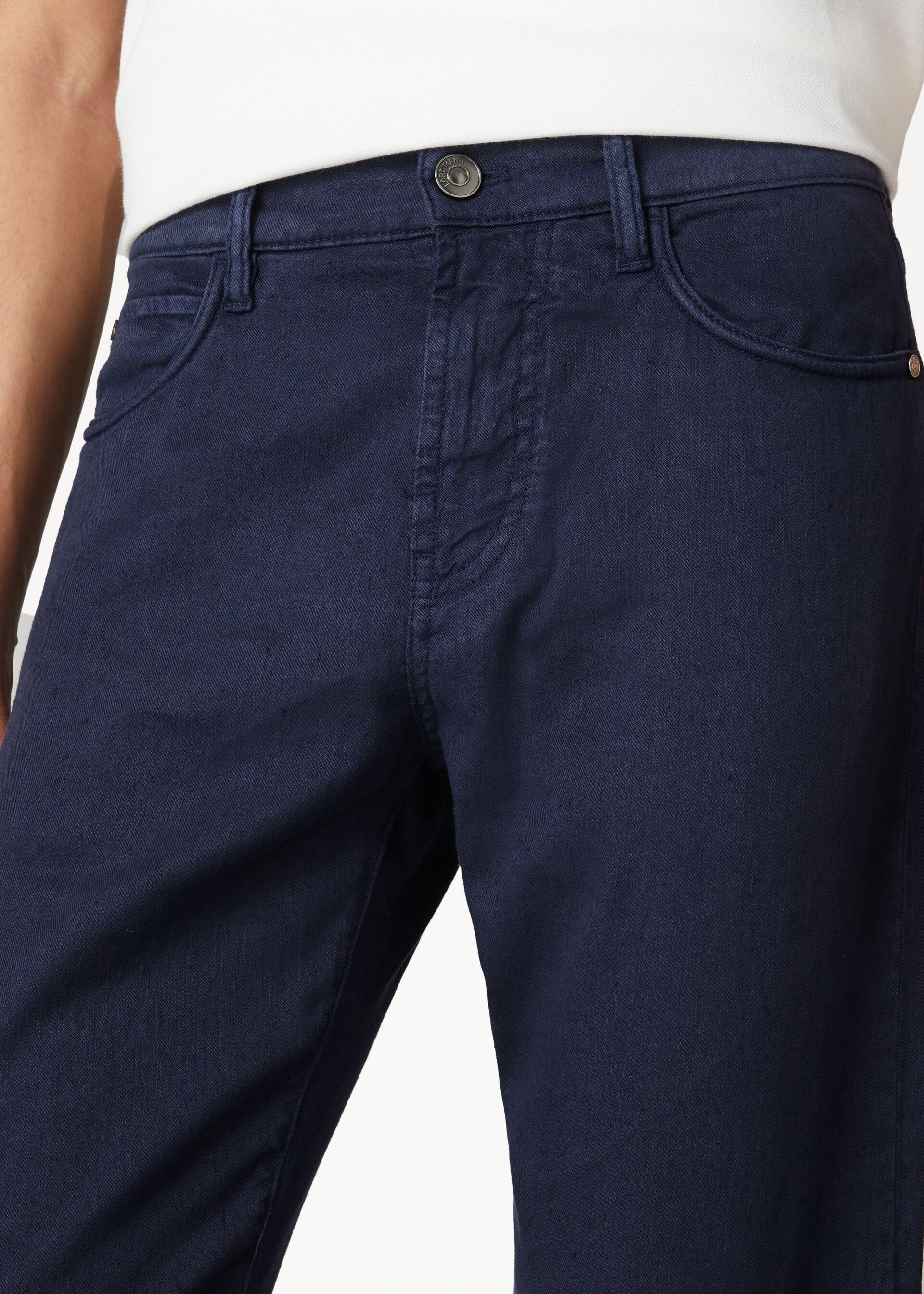 Quarona Five-Pocket Pants - Deep Ocean Depths