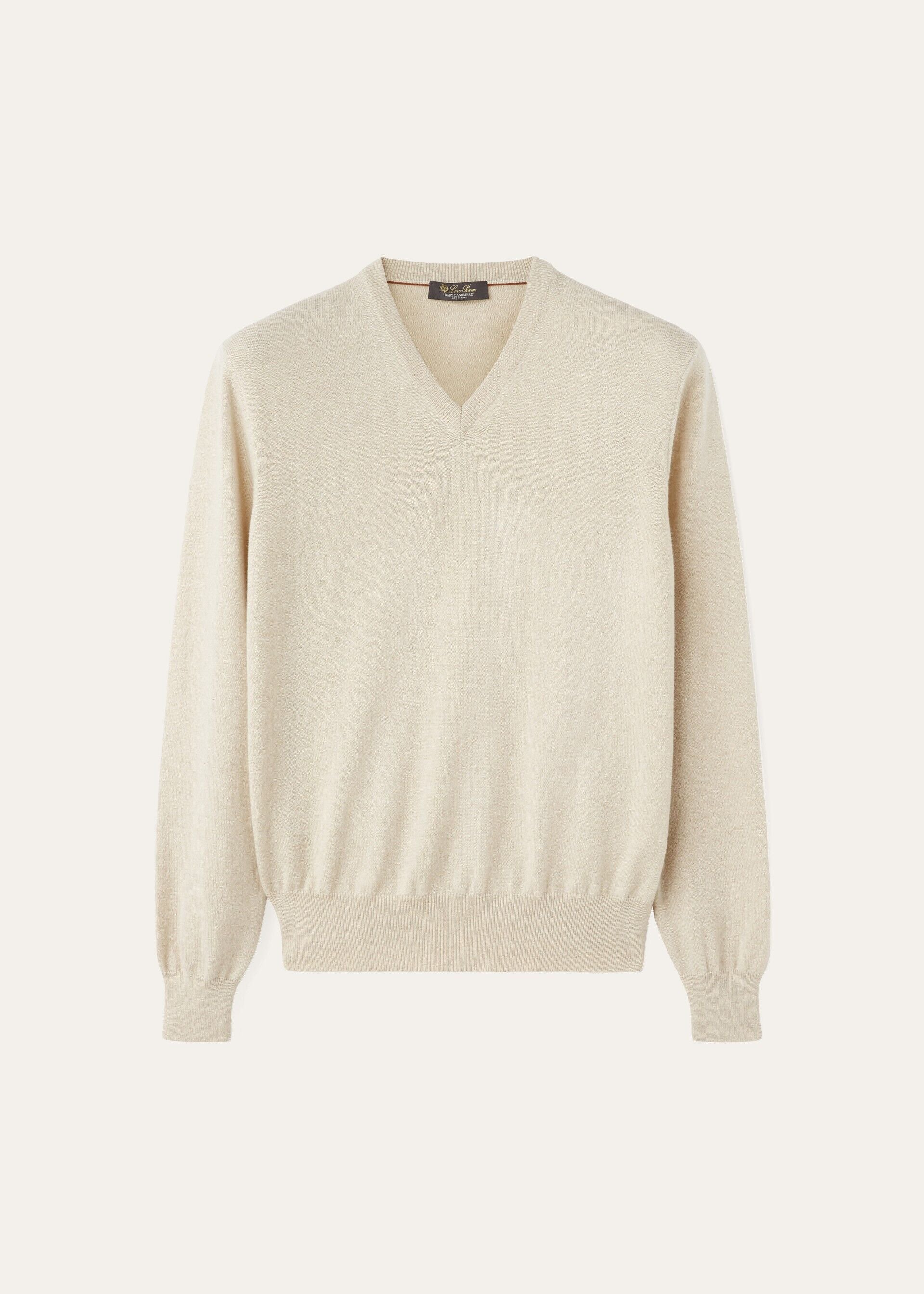 Classic V-Neck - Natural Melange