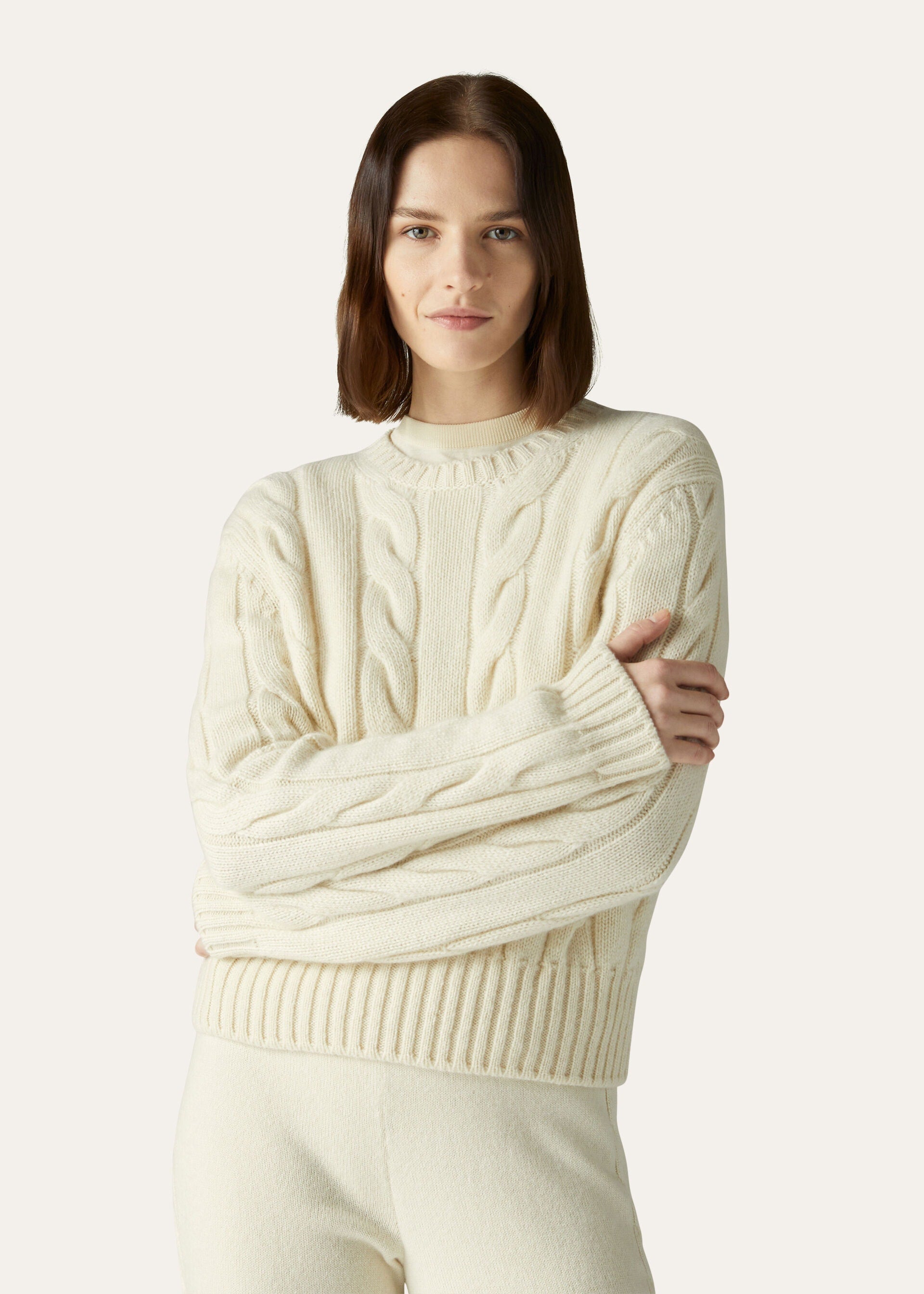 Napier Crewneck - White Snow