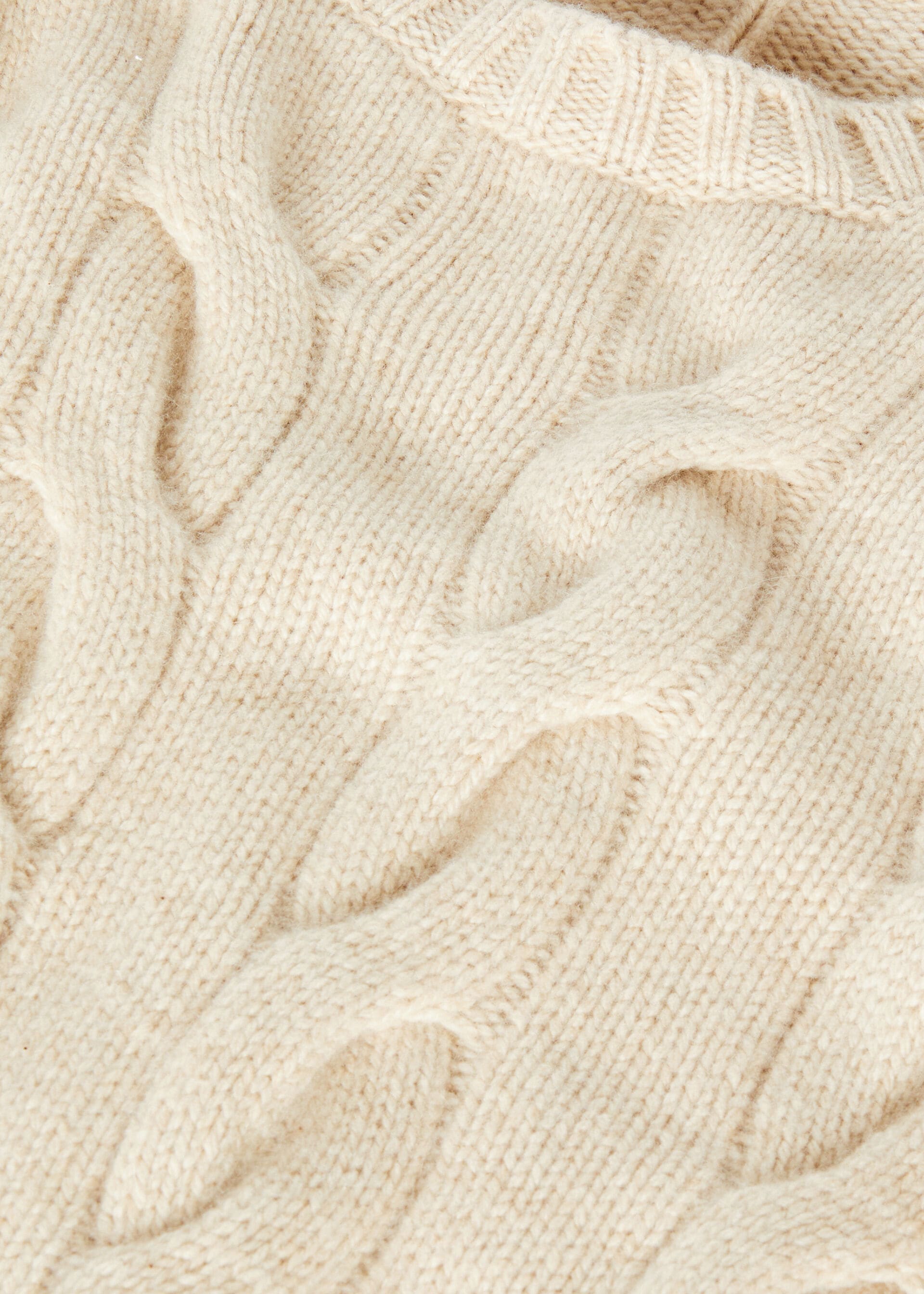 Napier Crewneck - Creamy Cashmere Melange