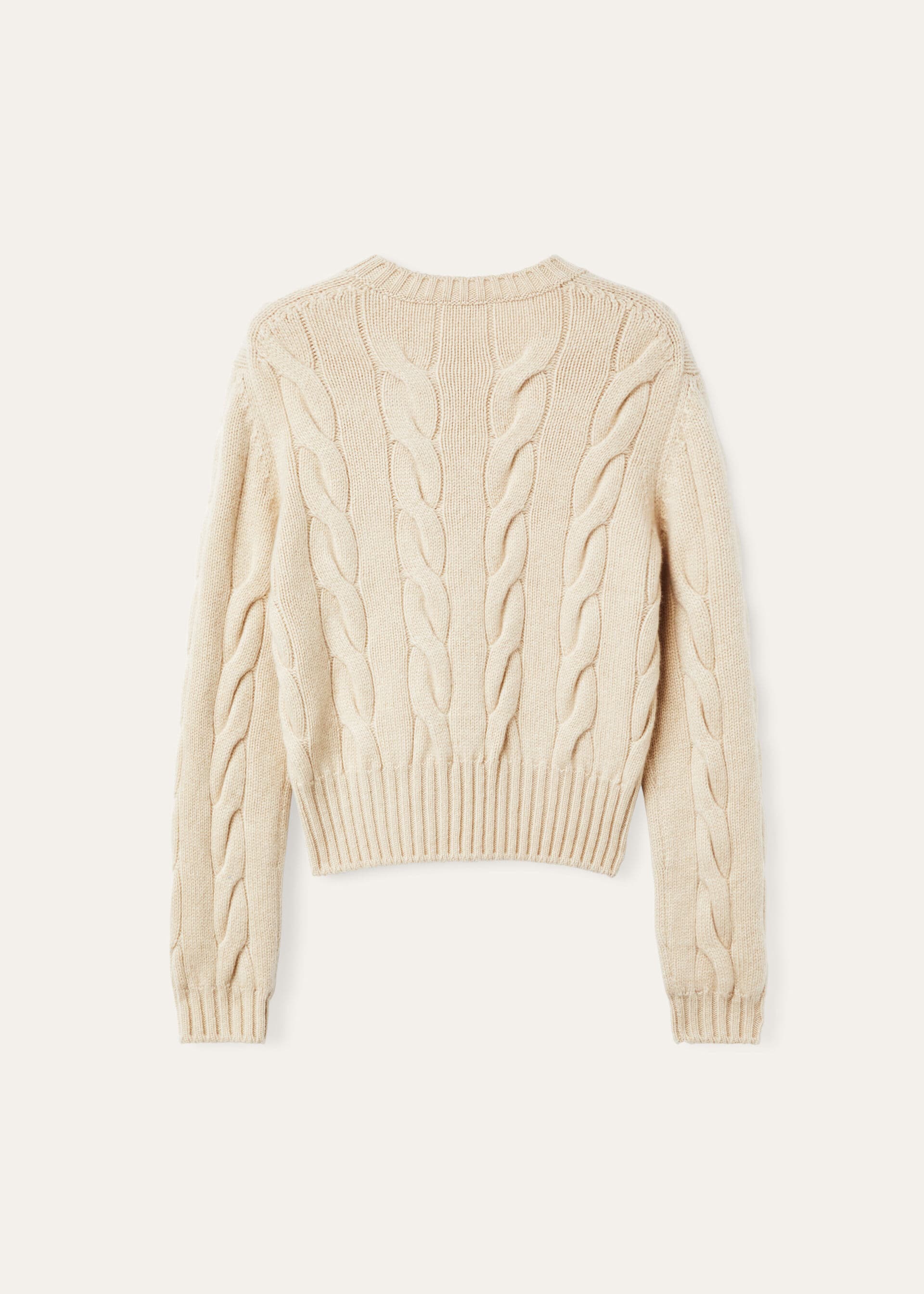 Napier Crewneck - Creamy Cashmere Melange