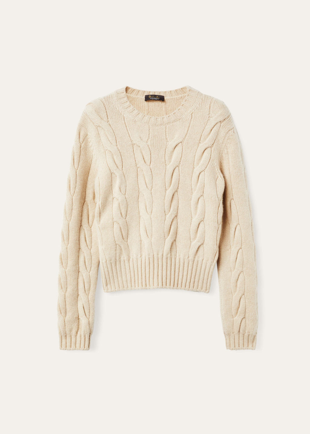 Napier Crewneck - Creamy Cashmere Melange