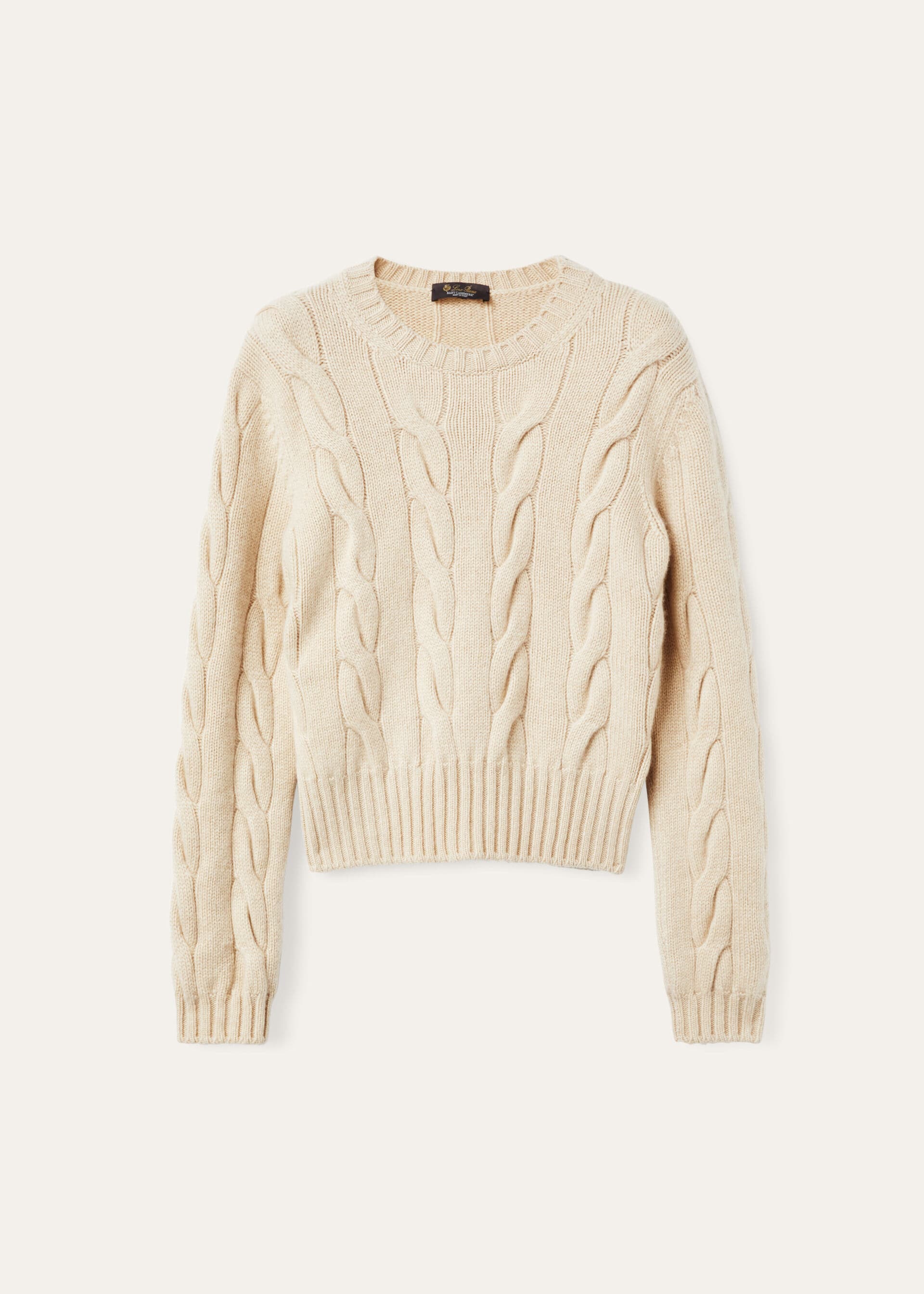 Napier Crewneck - Creamy Cashmere Melange
