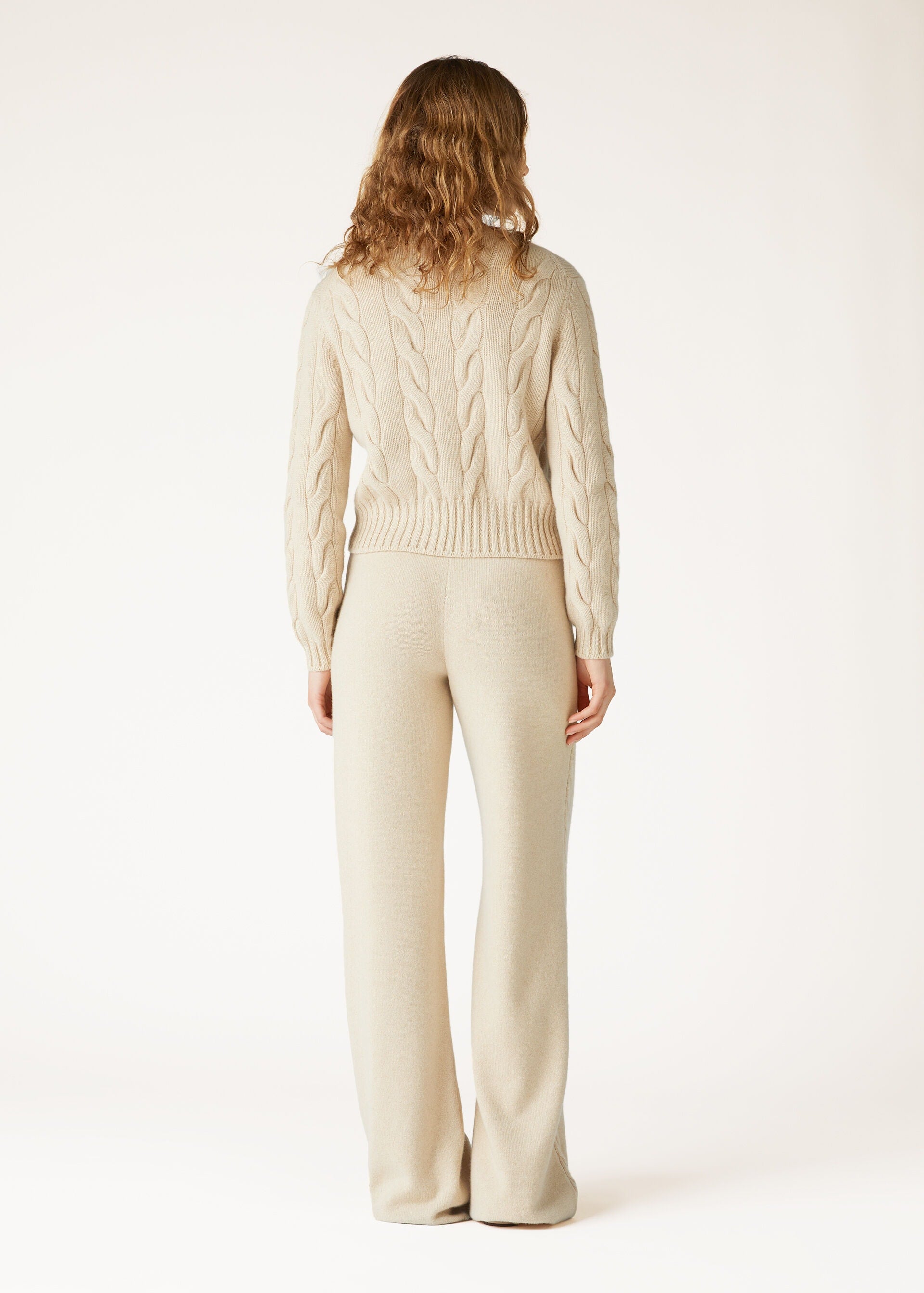 Napier Crewneck - Creamy Cashmere Melange